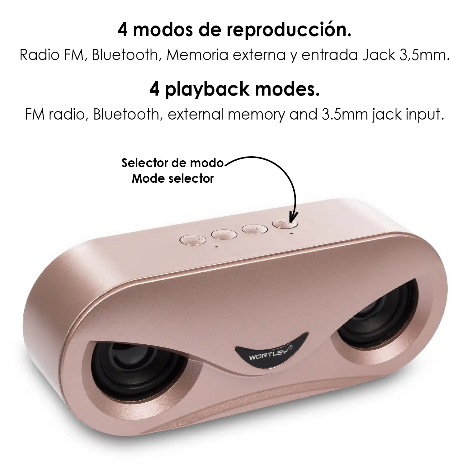 Altavoz M6 Bluetooth 5.0. Entrada USB, tarjeta micro SD y jack 3.5.