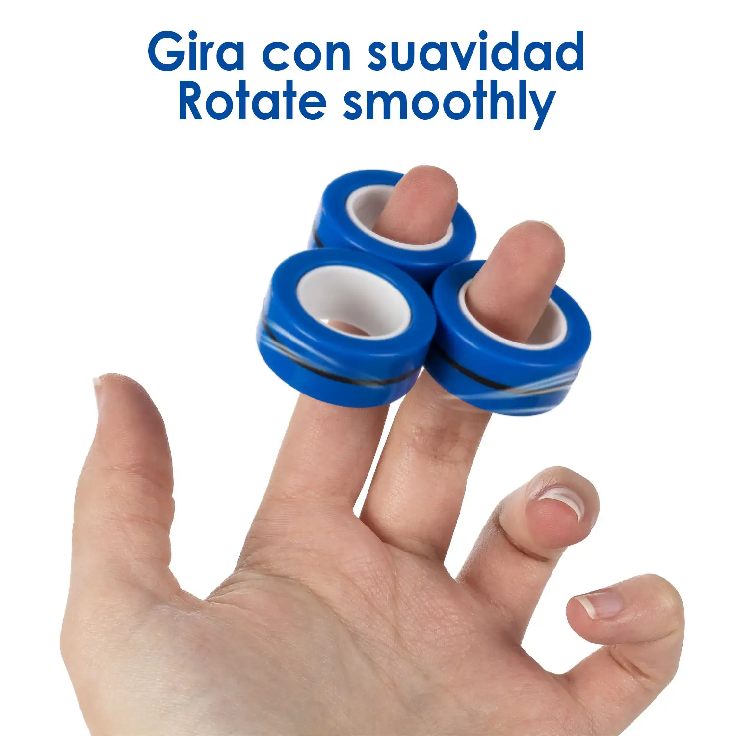 Magnetic Fidget Rings, anillos magnéticos. Juguete antiestrés, ansiedad, concentración.