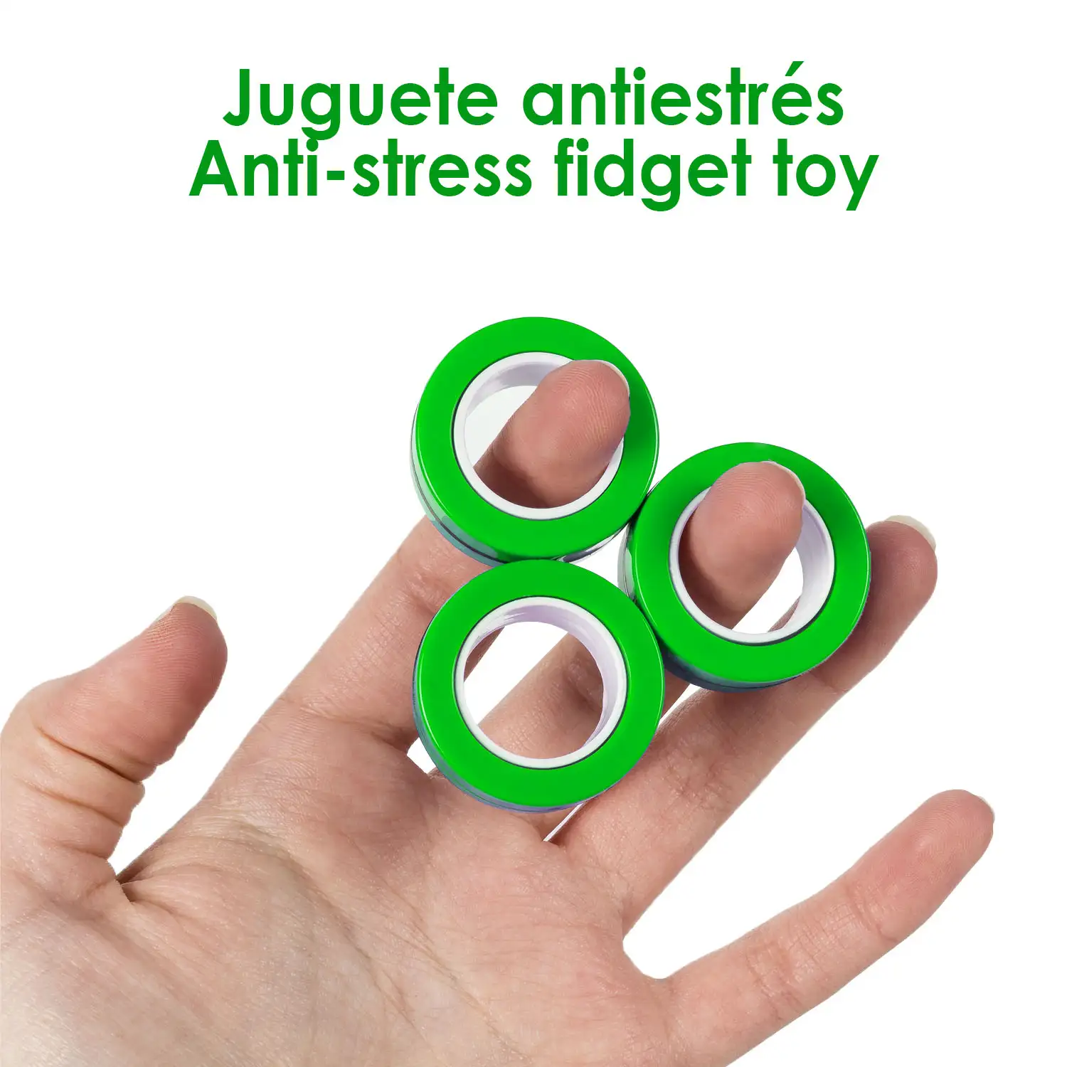 Magnetic Fidget Rings, anillos magnéticos. Juguete antiestrés, ansiedad, concentración.