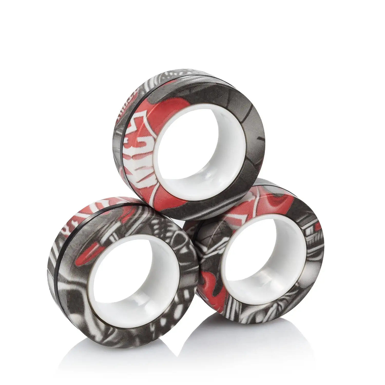 Magnetic Fidget Rings, anillos magnéticos de diseño exclusivo. Juguete antiestrés, ansiedad, concentración.