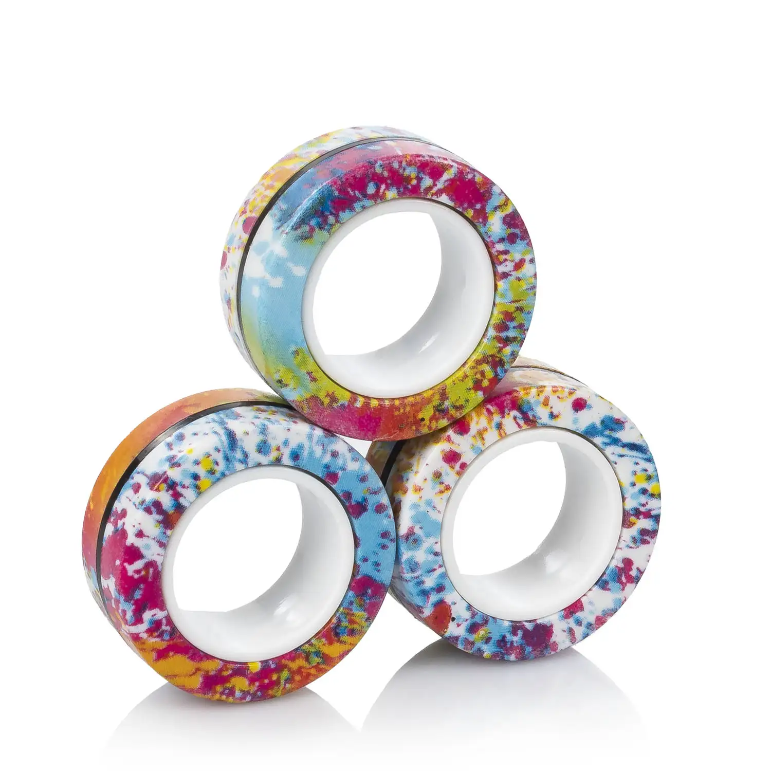 Magnetic Fidget Rings, anillos magnéticos de diseño exclusivo. Juguete antiestrés, ansiedad, concentración.