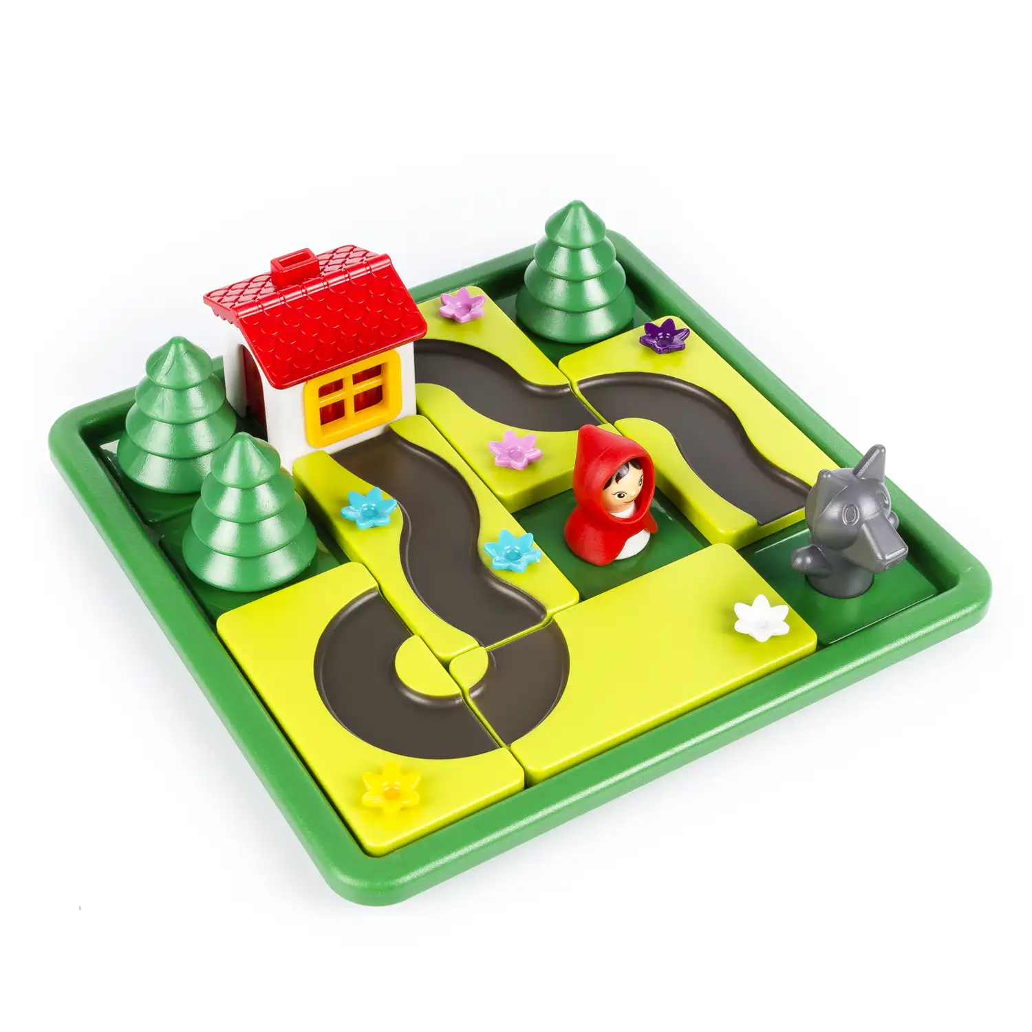 Desafío de Caperucita y el lobo. 48 desafíos para niños. Juego de desarrollo mental.