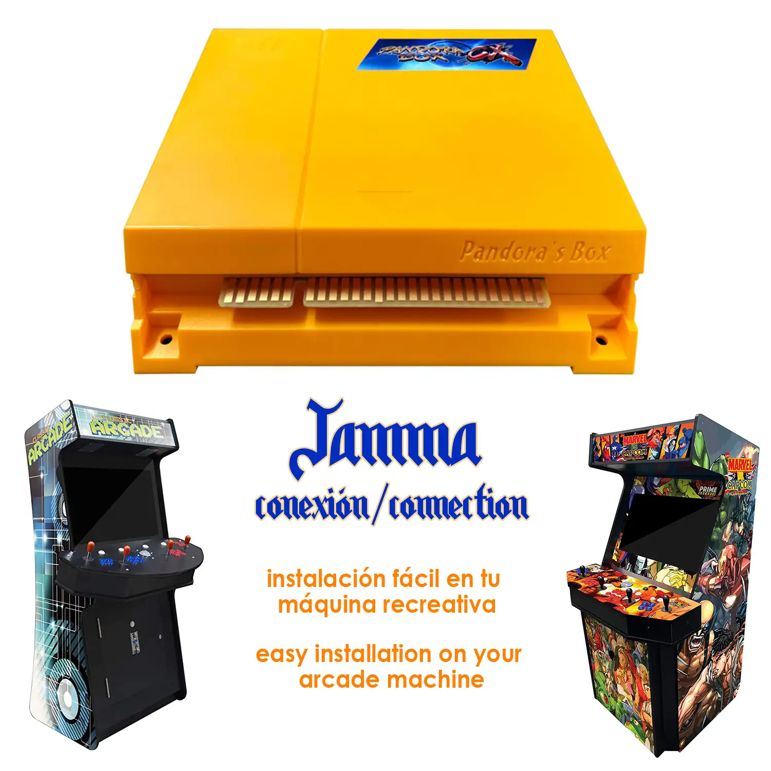 Pandoras Box CX Jamma Version. 2800 juegos, salida HDMI, JAMMA y VGA. HD720P. Para máquinas recreativas con conexión Jamma.