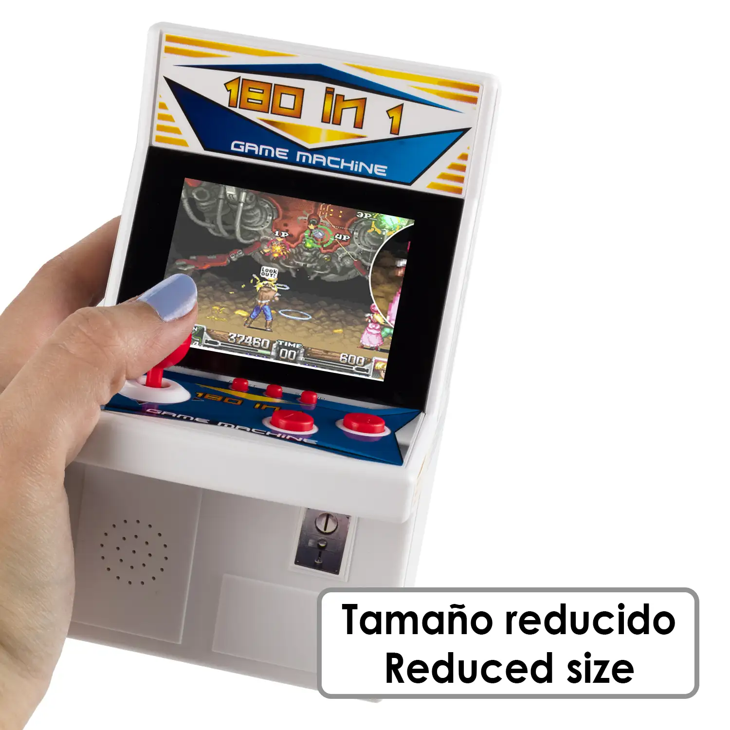 Consola Arcade SY-518 máquina recreativa mini, portátil con 180 juegos. Pantalla 2,8 LCD.