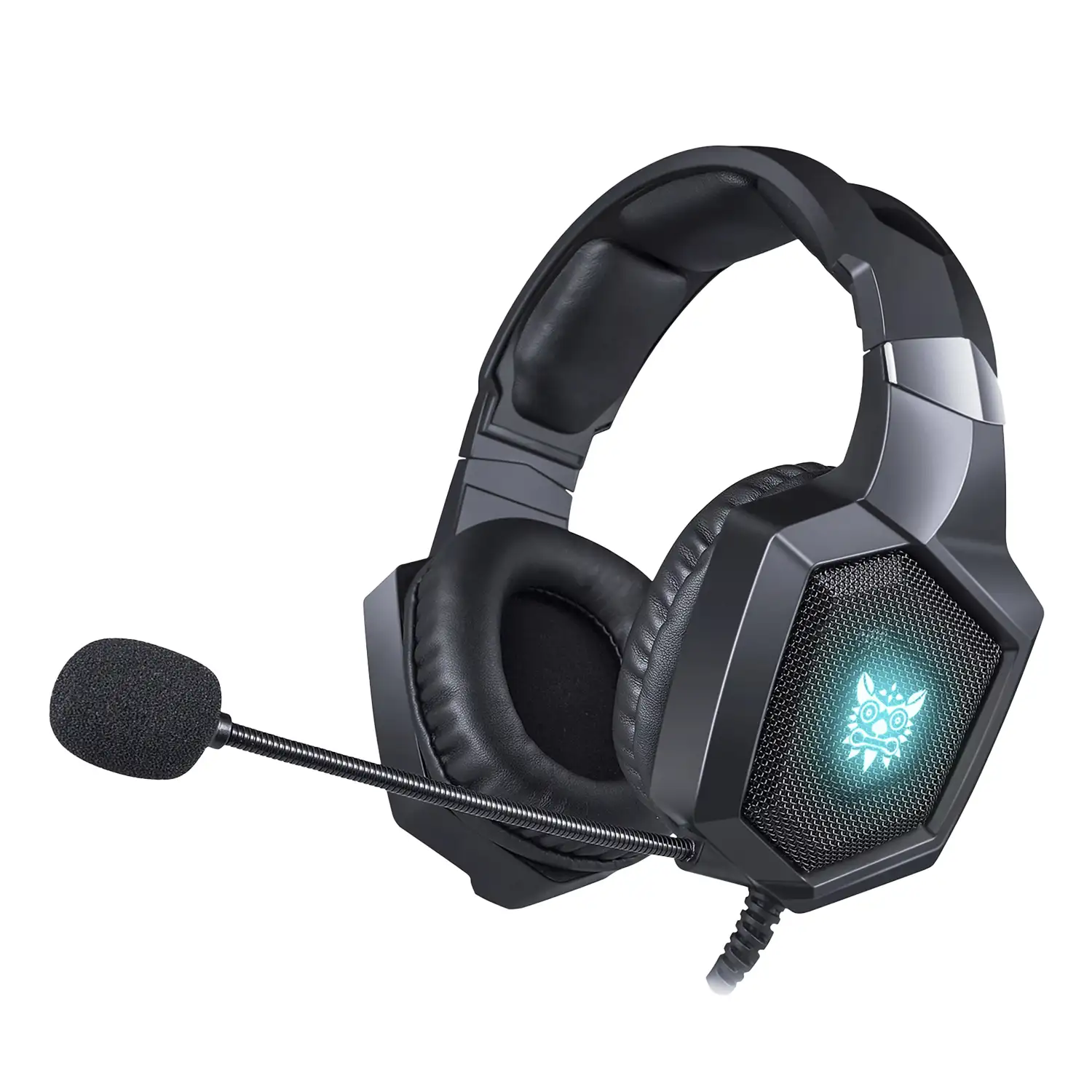 Headset Onikuma K8. Auriculares gaming con micrófono omnidireccional y  reducción de ruido. Conexión minijack, luces LED.