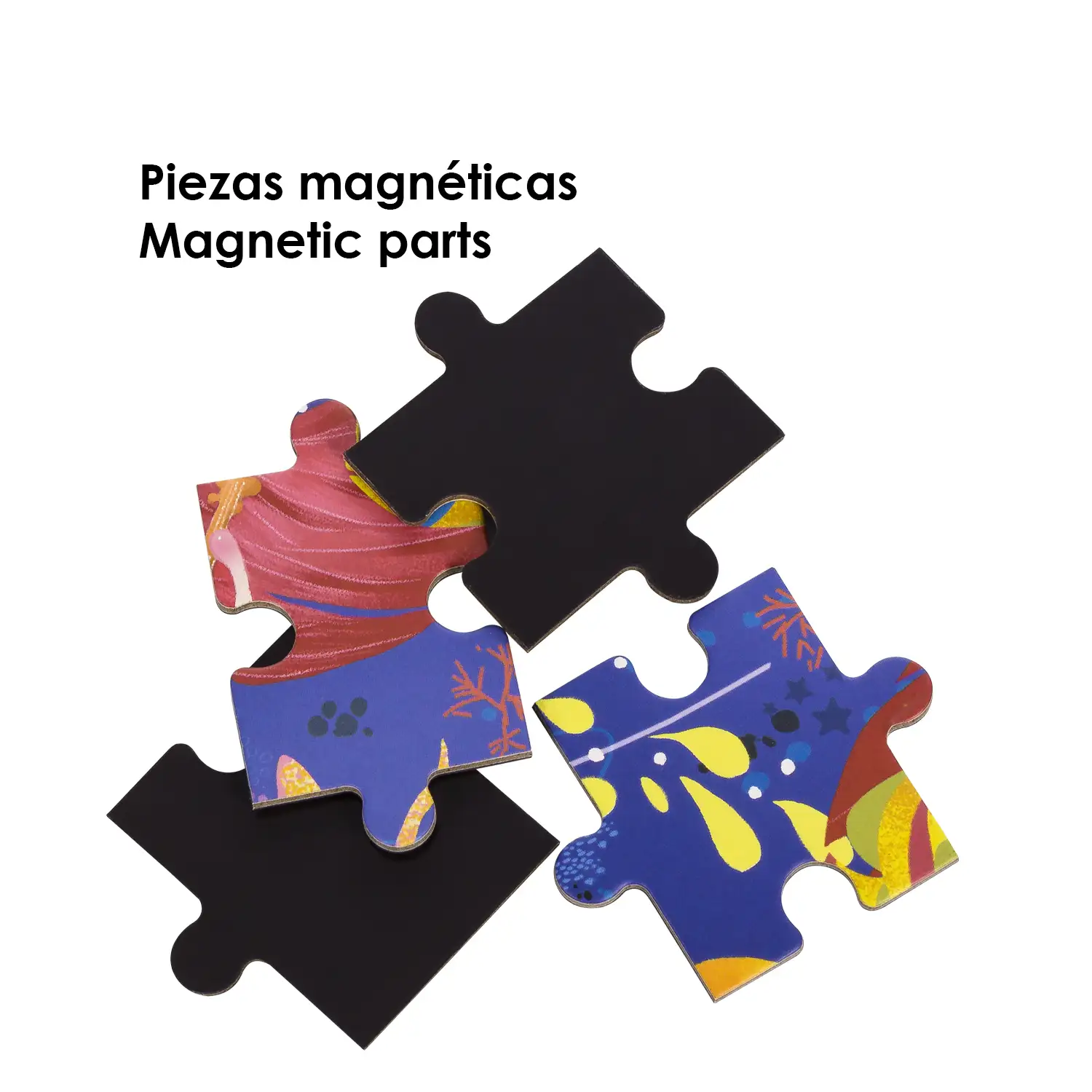 Puzle diseño Un Cuento de Hadas de 40 piezas magnético. Formato tipo libro, 2 puzzles de 20 piezas en 1.