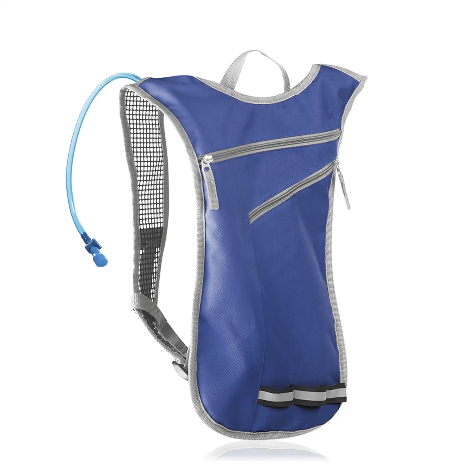 Mochila Hydrax tipo Camel con depósito interno extraíble de 2 litros. Cintas transpirables y elásticos relfectantes.