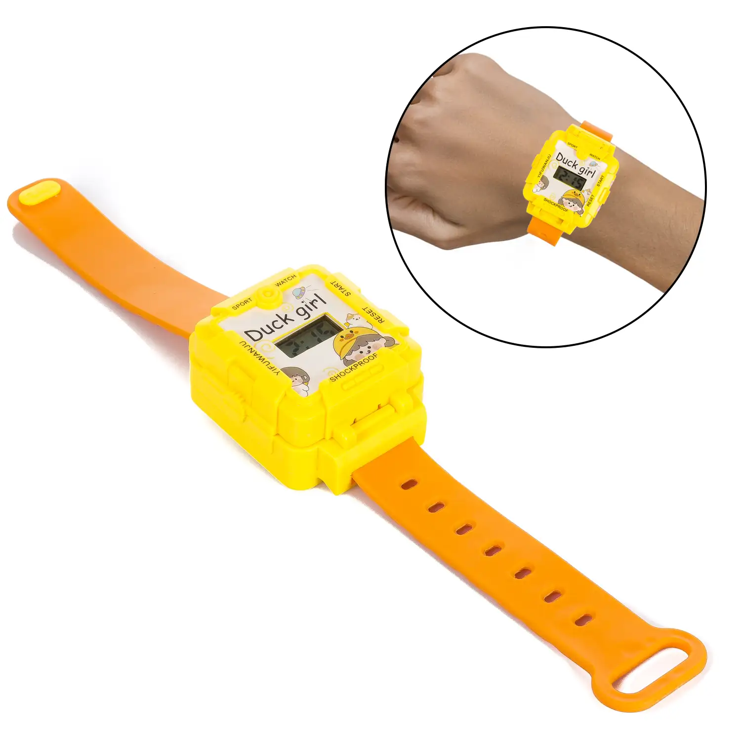 Reloj consola con 23 juegos en 2D. Varios tipos de juegos clásicos como Tetris, pong, naves, etc.