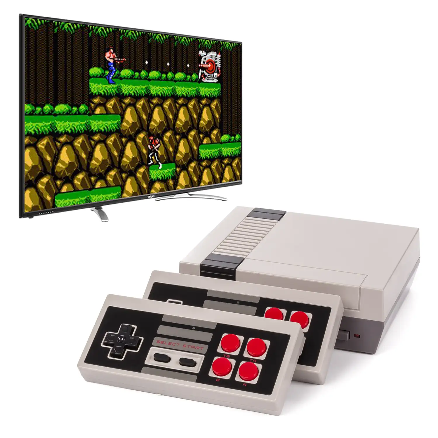 Consola de videojuegos estilo retro HD, con 2 mandos inalámbricos. Incluye 660 juegos clásicos.