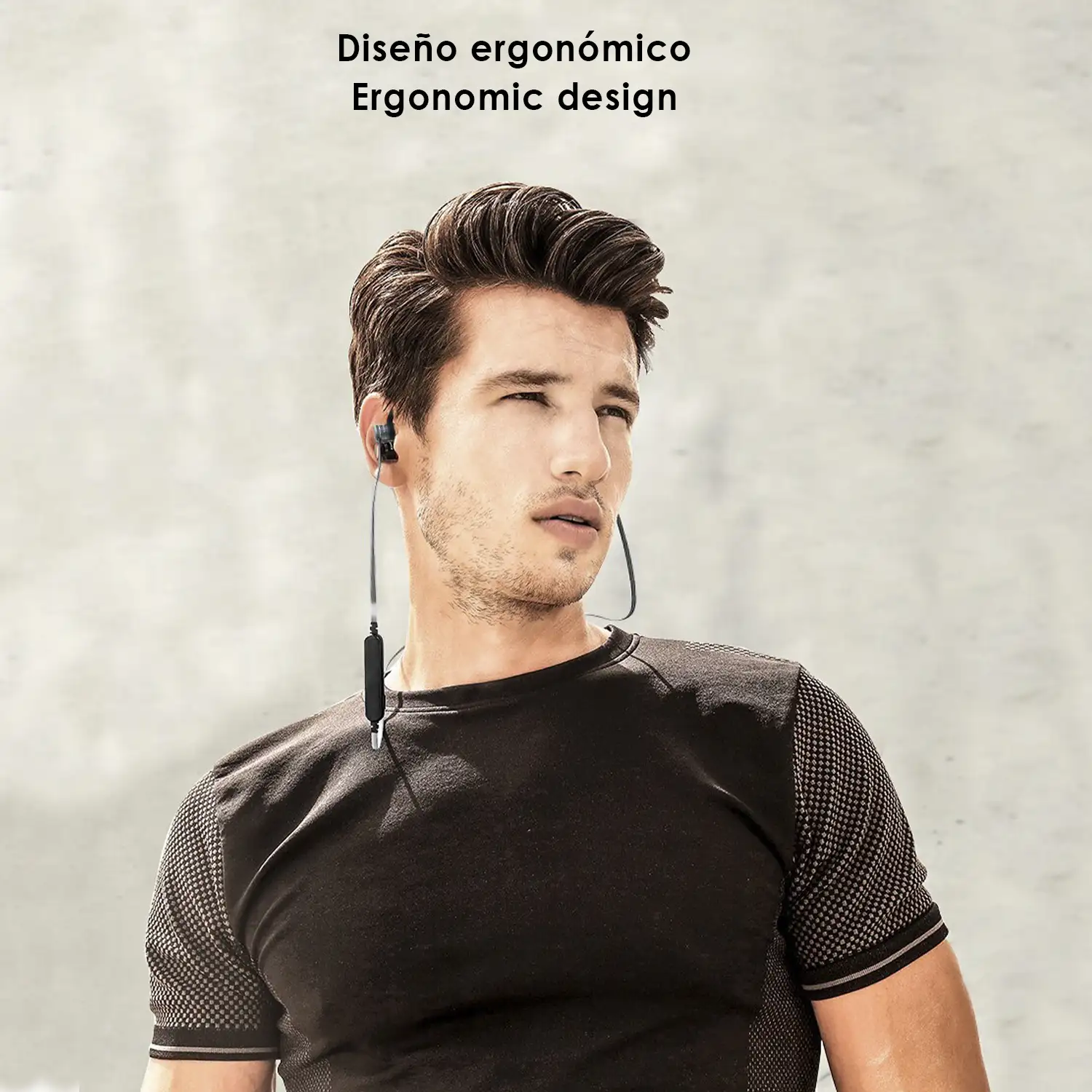 Auriculares deportivos Bluetooth 4.1 AK5 magnéticos. Batería de larga duración. Interruptor magnético inteligente.