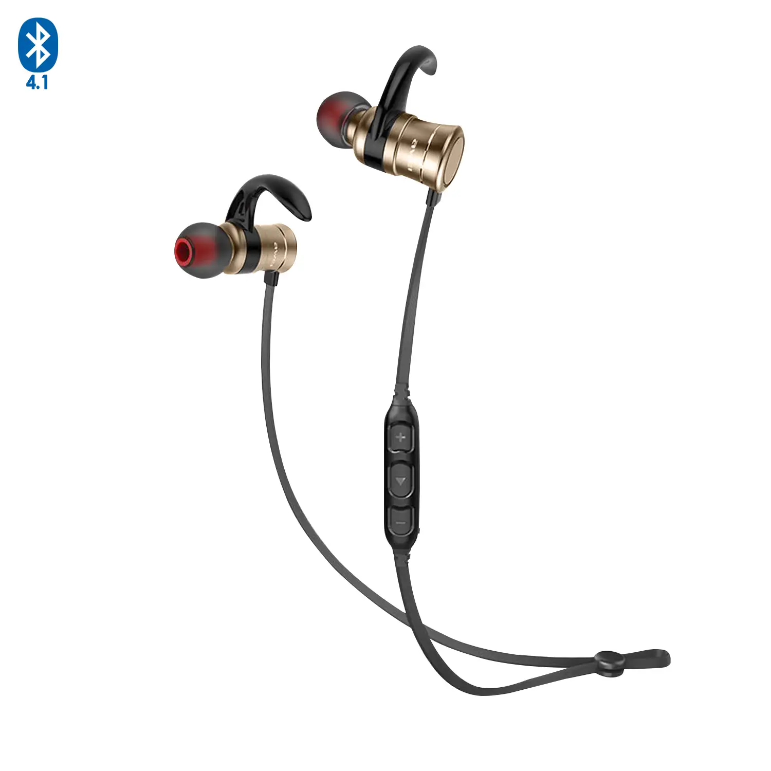 Auriculares deportivos Bluetooth 4.1 AK5 magnéticos. Batería de larga duración. Interruptor magnético inteligente.