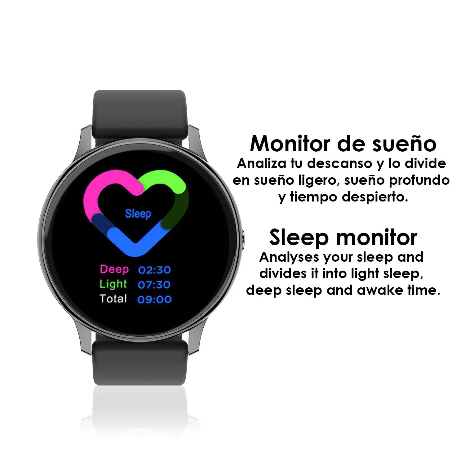 Smartwatch DT88 PRO con monitor cardiaco, ECG,  tensión y O2 en sangre. 9 modos deportivos.