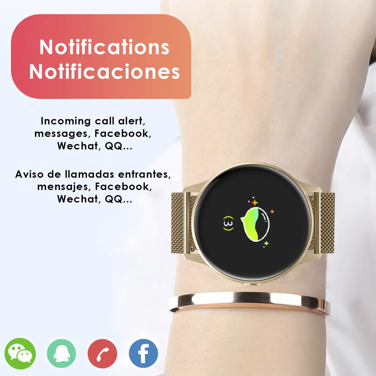 Smartwatch DT88 PRO pulsera de acero inoxidable. Con monitor cardiaco, ECG,  tensión y O2 en sangre. 9 modos deportivos.