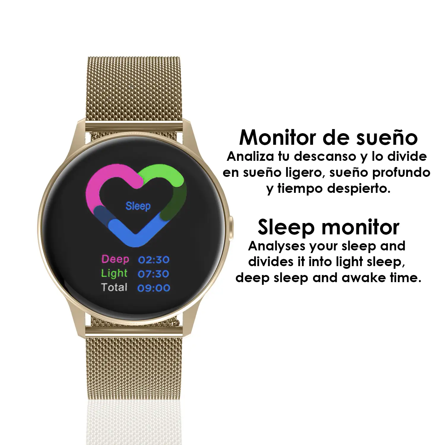 Smartwatch DT88 PRO pulsera de acero inoxidable. Con monitor cardiaco, ECG,  tensión y O2 en sangre. 9 modos deportivos.