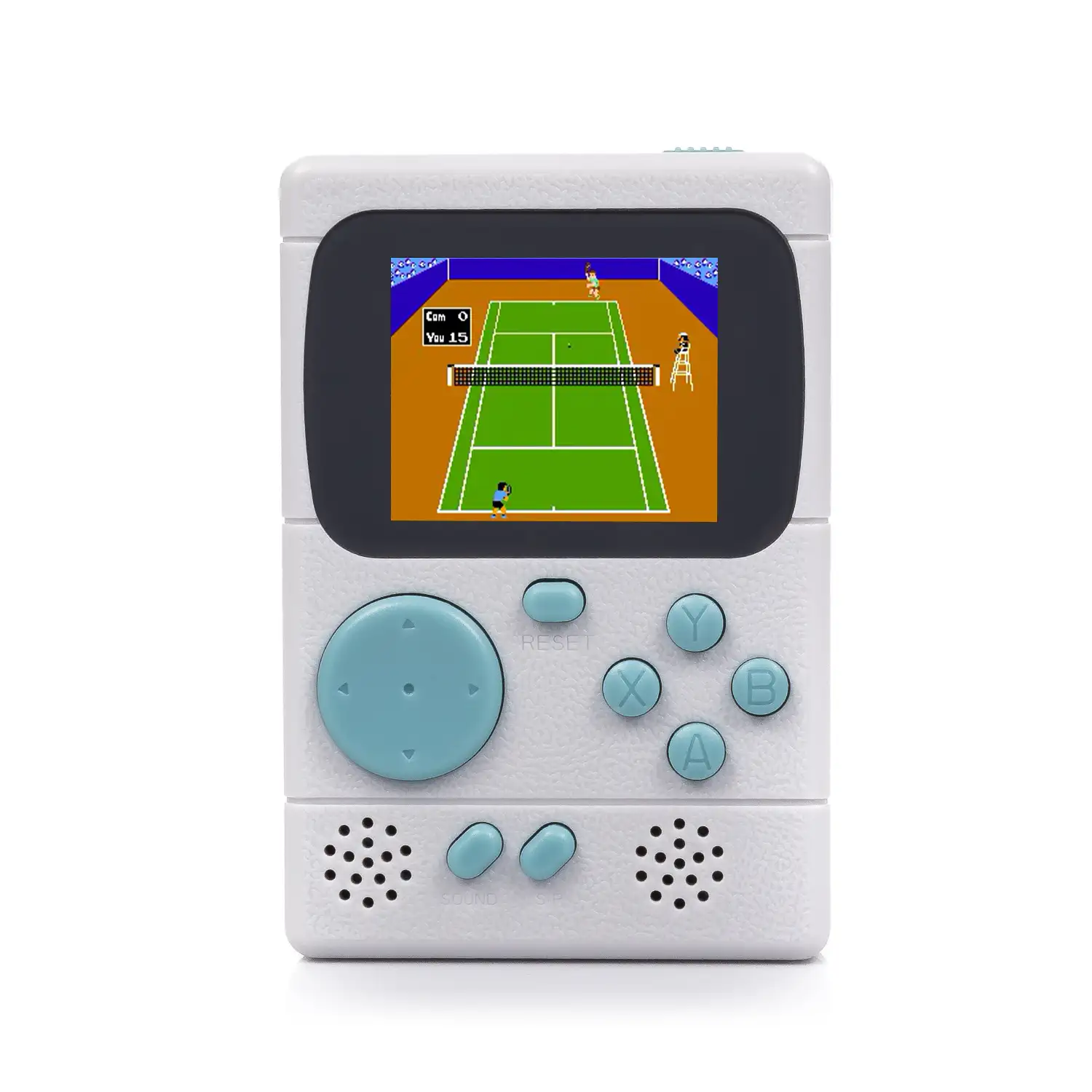 Mini consola portátil retro Pocket Player con 198 juegos de 8 bits, pantalla de 2 pulgadas.