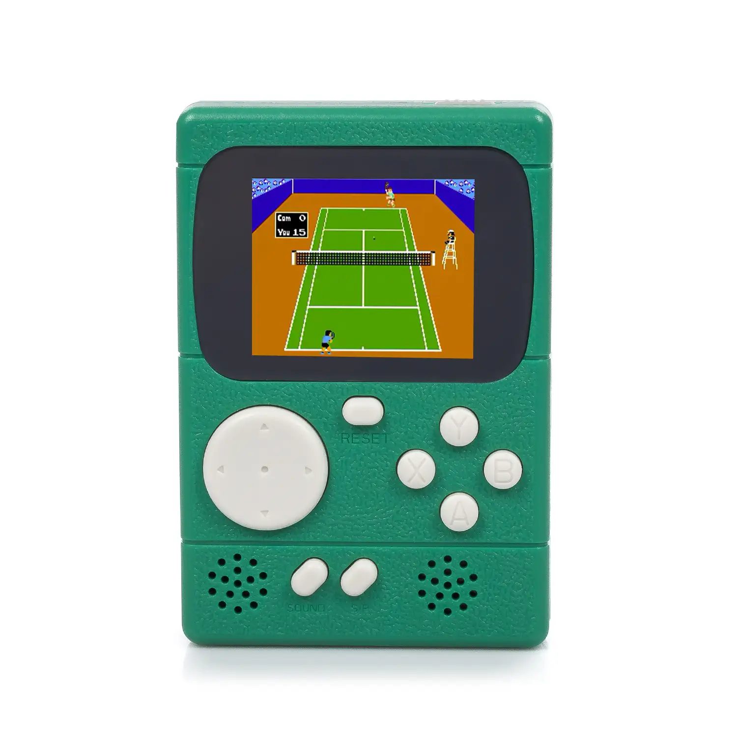 Mini consola portátil retro Pocket Player con 198 juegos de 8 bits, pantalla de 2 pulgadas.