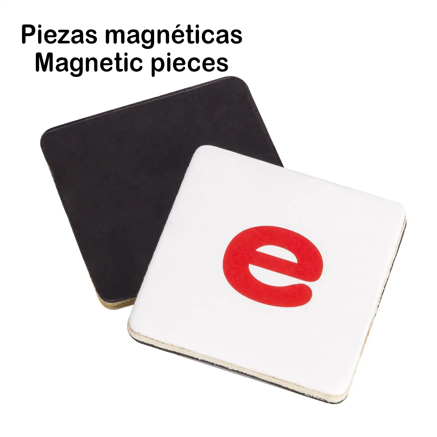 Juego de actividades de ortografía con 107 letras magnéticas. Tarjetas de aprendizaje de palabras en inglés.