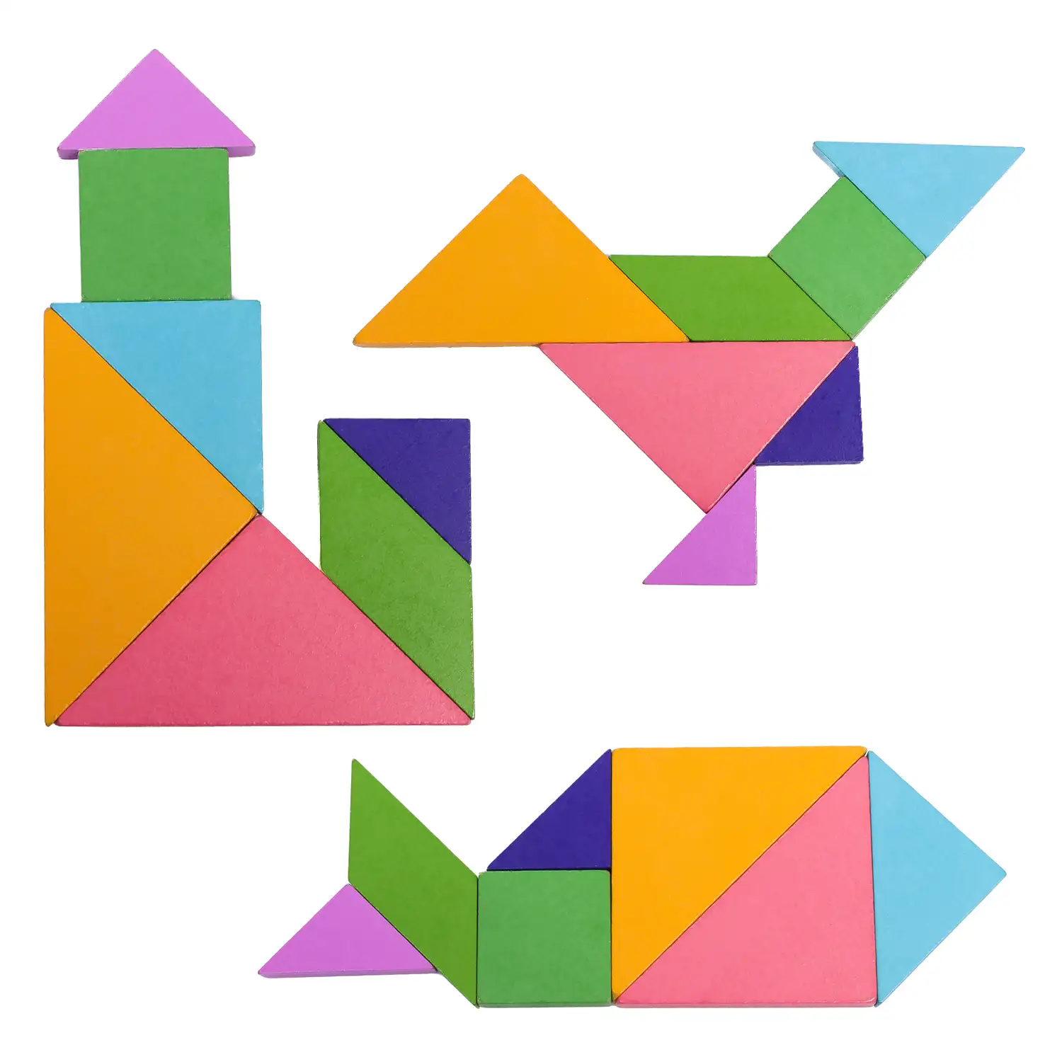 Libro con Tangram magnético de Macarone. Incluye múltiples desafíos.