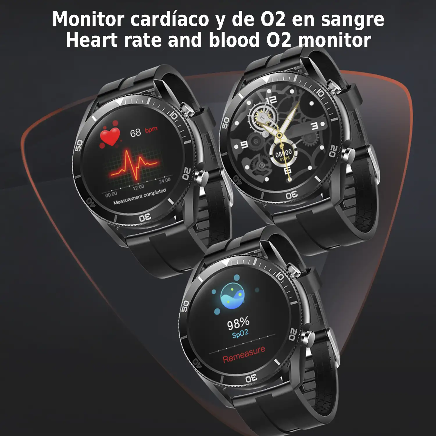 Smartwatch M25 especial música. Llamadas bluetooth, monitor cardíaco y de O2 en sangre. 6 modos deportivos.