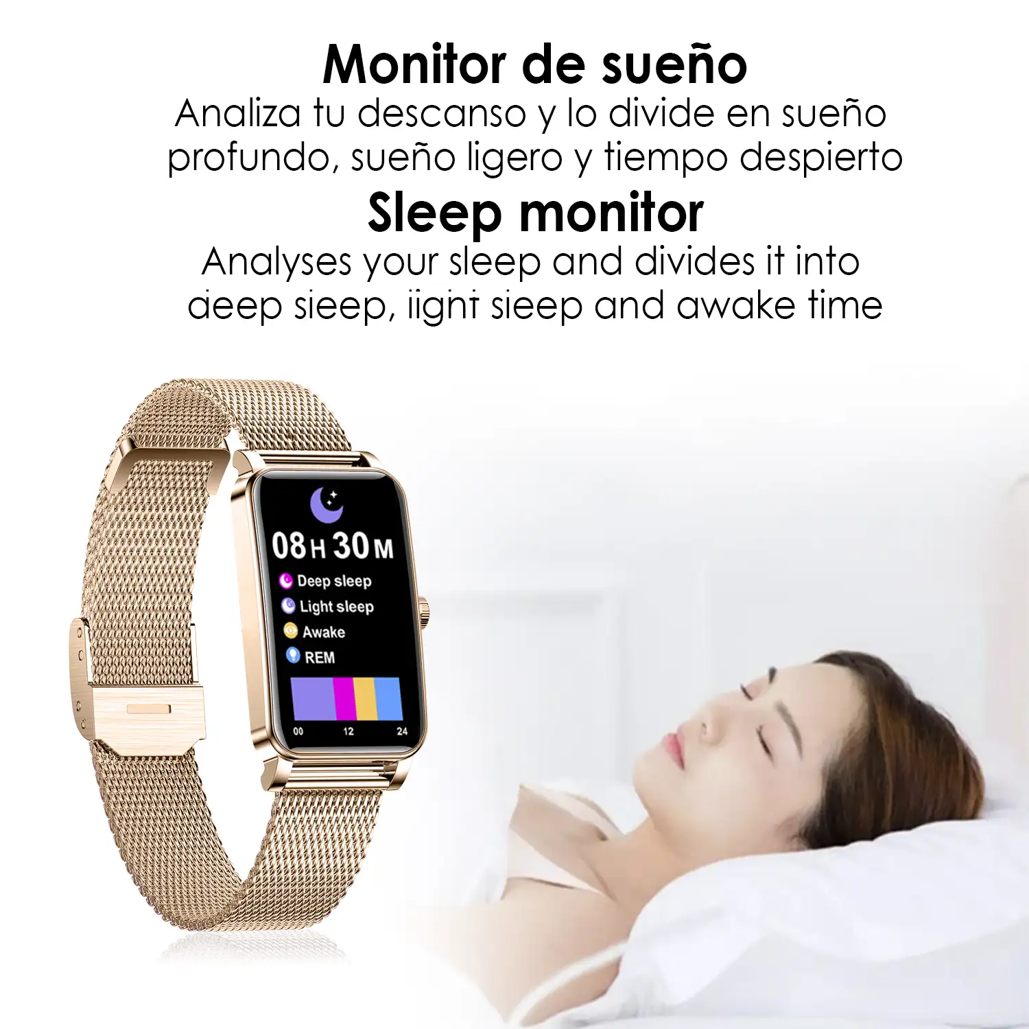 Smartwatch deportivo especial femenino ZX19. 12 modos deportivos, monitor cardiaco, O2 en sangre y de tensión.