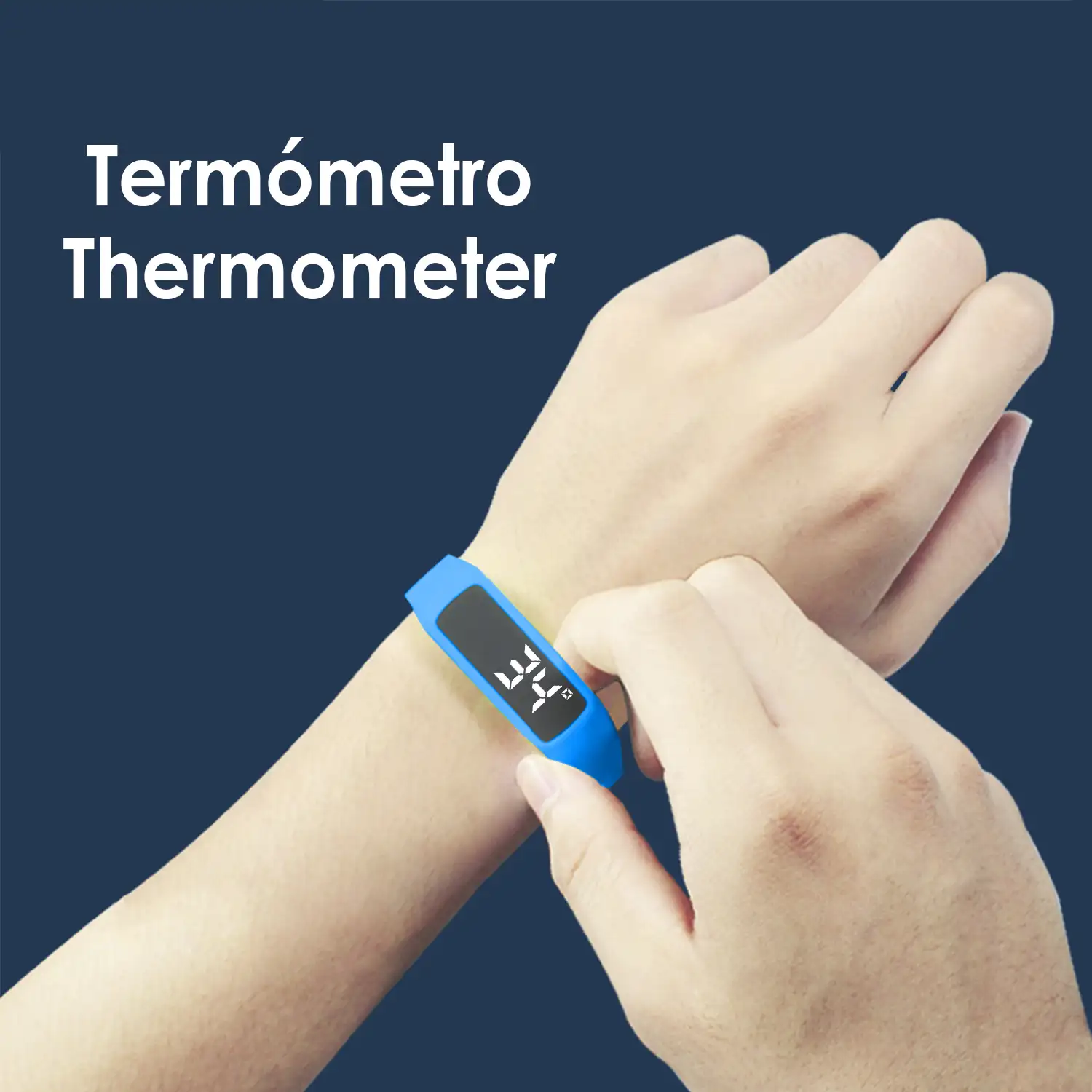 Brazalete inteligente CD5 con termómetro, podómetro y monitor de sueño.