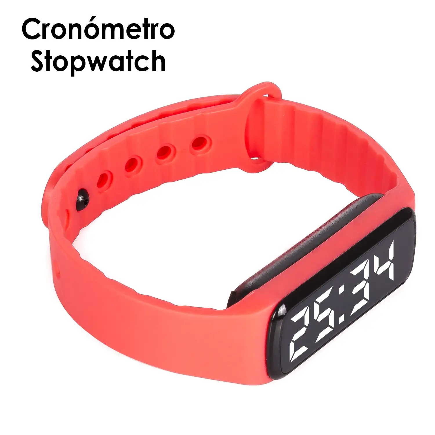 Brazalete inteligente CD5L con podómetro, alarma y cronómetro.