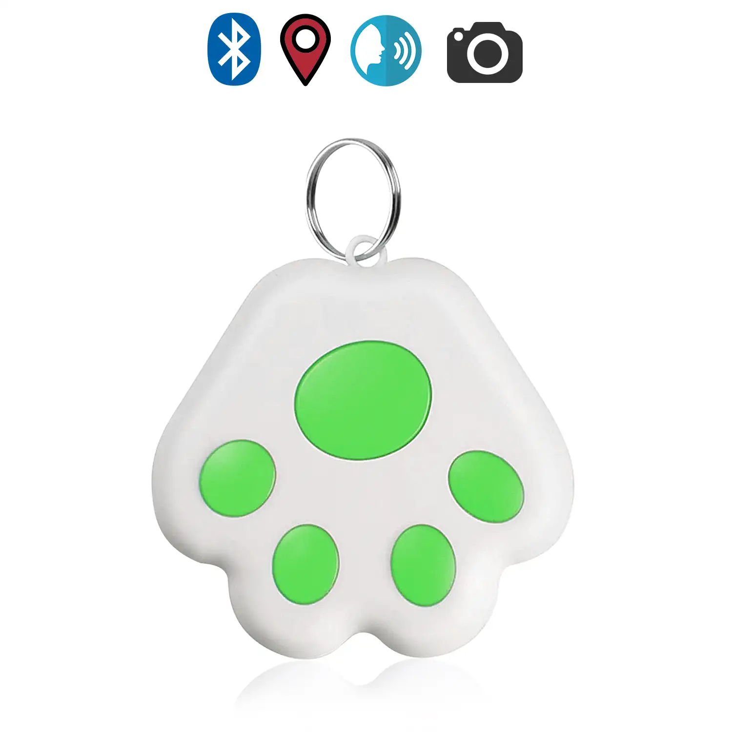 Localizador PAW Bluetooth 4.0 multifunción, con indicador GPS de última localización. Para mascotas, llaves, maletas, etc.