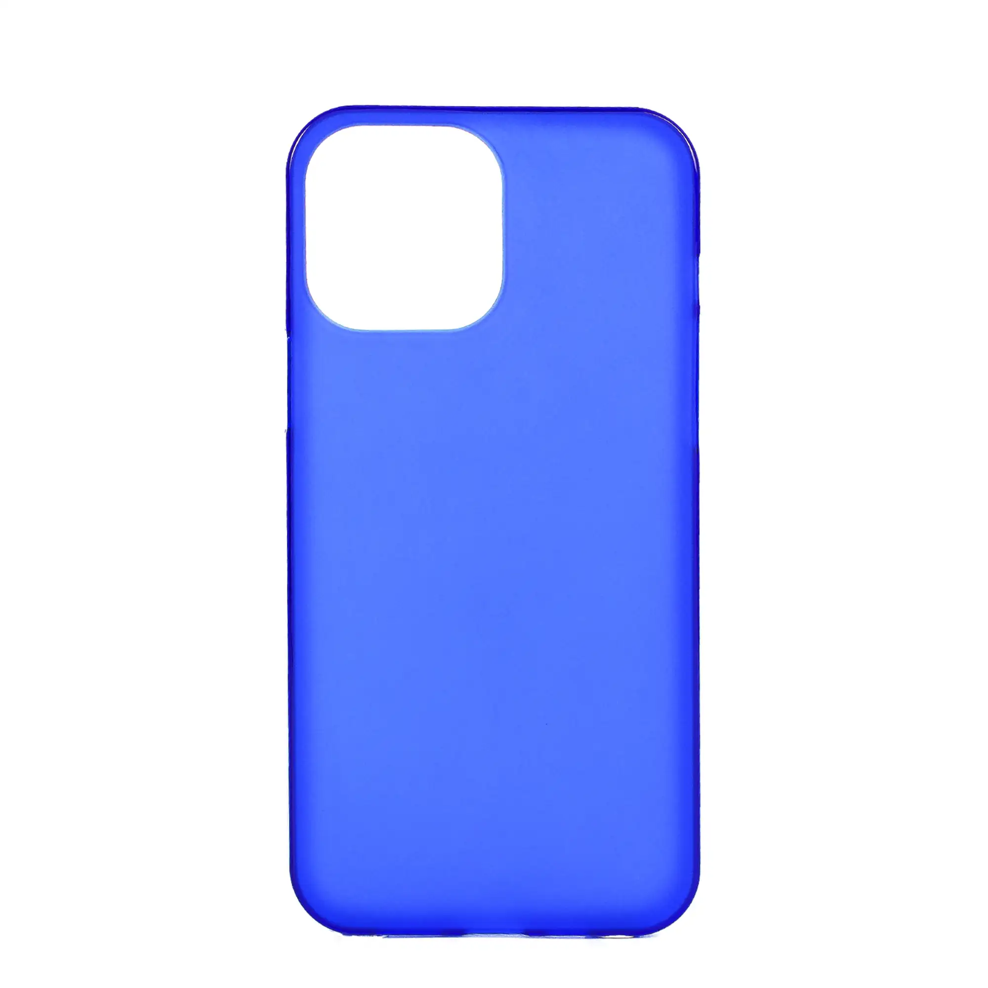 Carcasa de silicona para iPhone 13 Pro Max. Acabado semi transparente mate con bordes brillo.