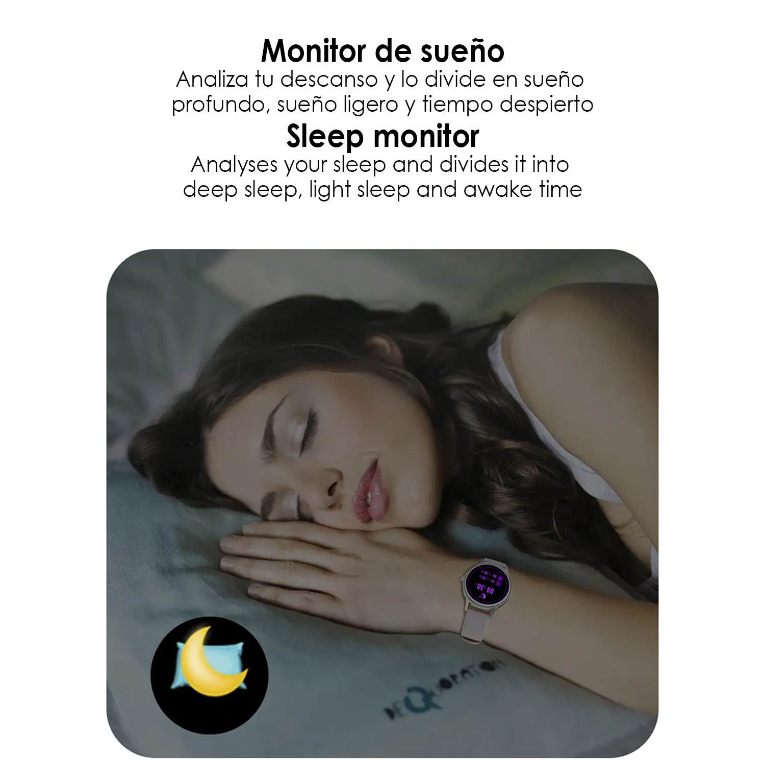 Smartwatch DT66 con pulsera de acero. Monitor de tensión y oxígeno en sangre. Varios modos deportivos. Notificaciones para iOS y Android.