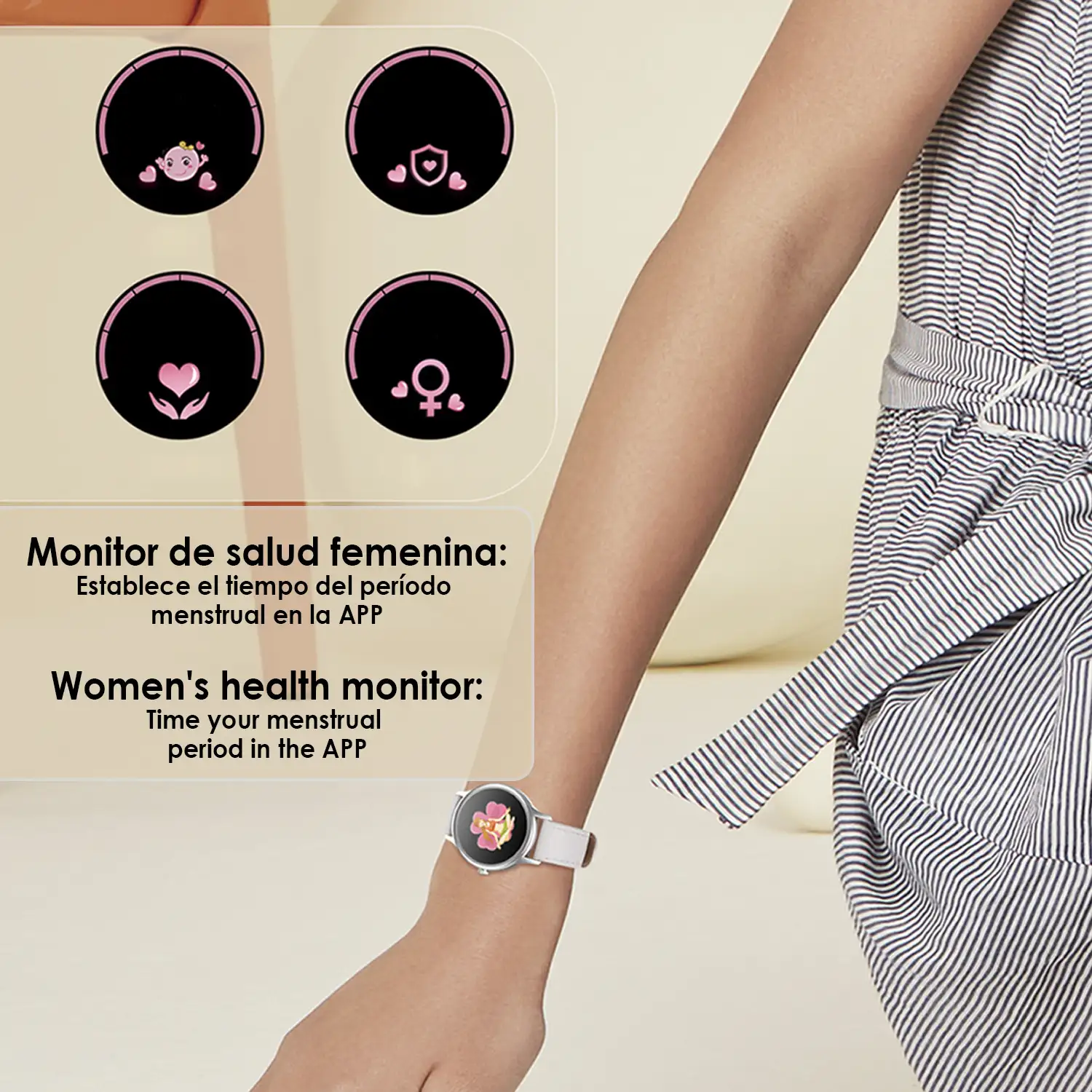 Smartwatch DT66 con monitor de tensión y oxígeno en sangre. Varios modos deportivos. Notificaciones para iOS y Android.