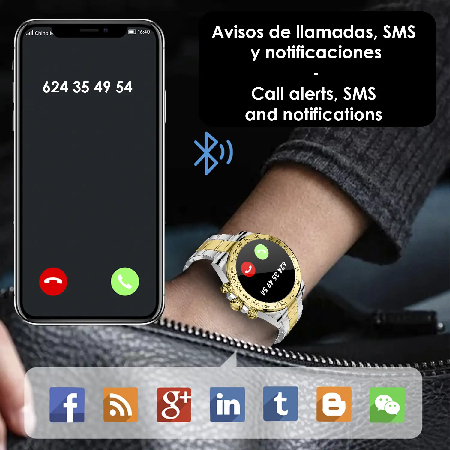 Smartwatch AW13 con corona inteligente multifunción. Sumergible, 8 modos deportivos. Monitor cardíaco.