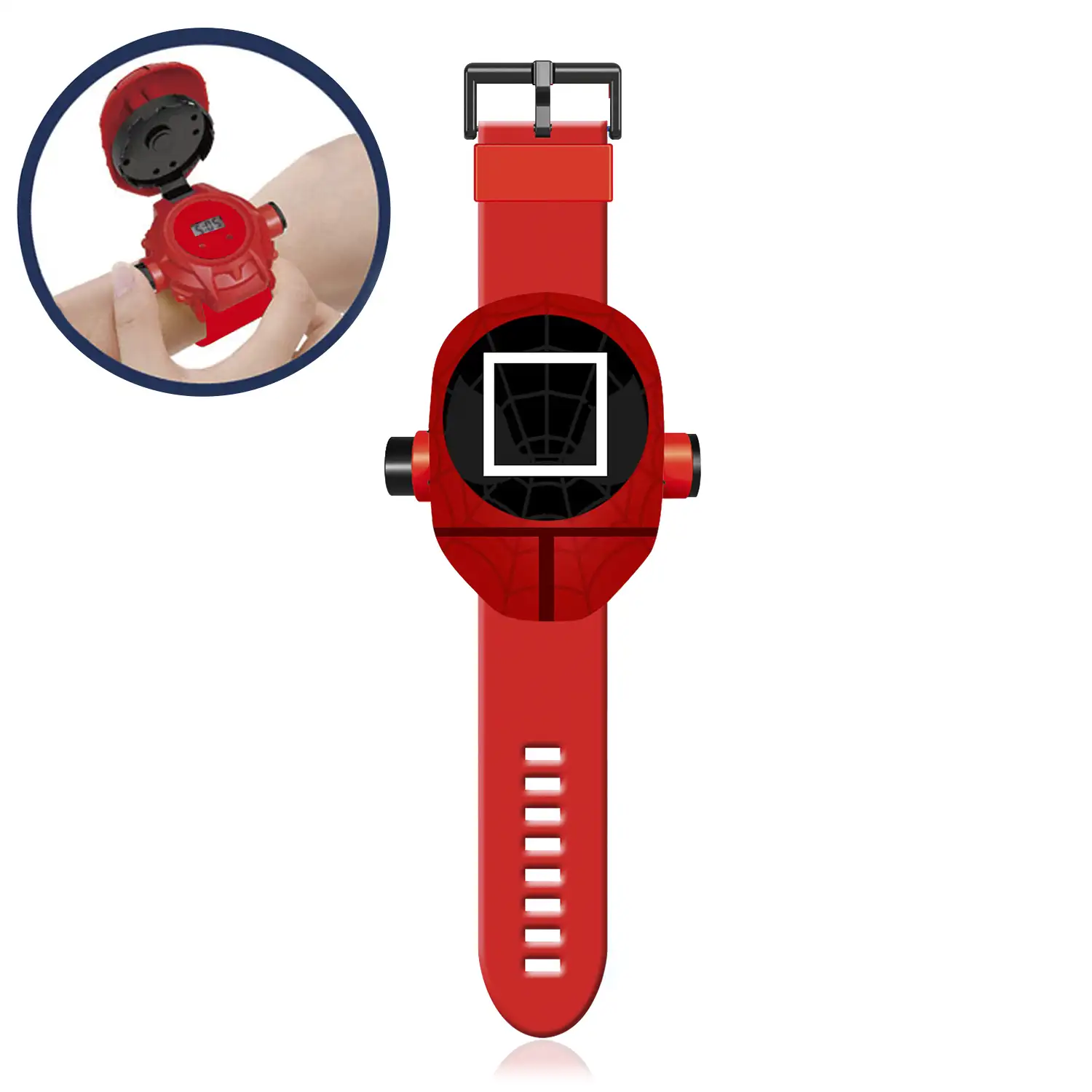 Reloj con luz Squid Cuadrado. Linterna led lateral.