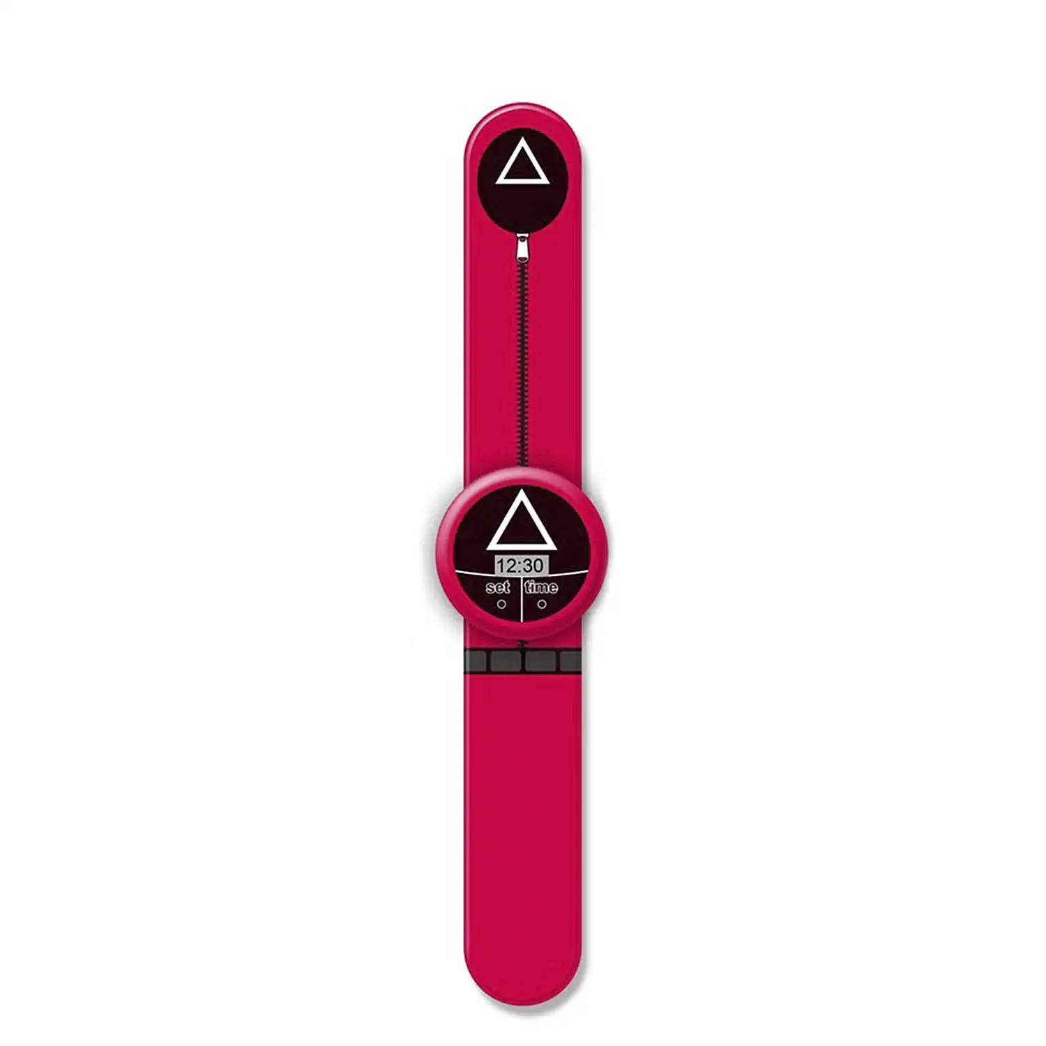 Squid Slap On reloj digital. Diseño triángulo.