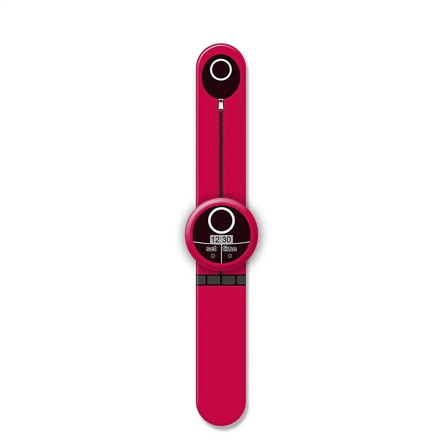 Squid Slap On reloj digital. Diseño círculo.