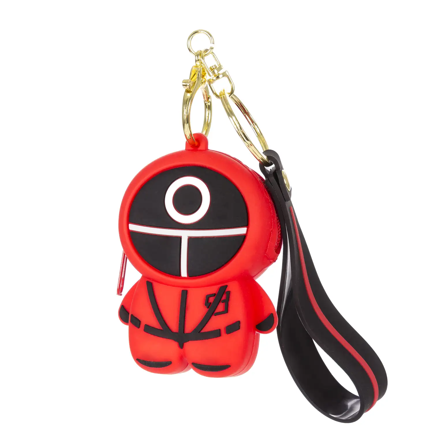 Monedero Squid Bubble Pop It con llavero y colgante de silicona. Vigilante Círculo.
