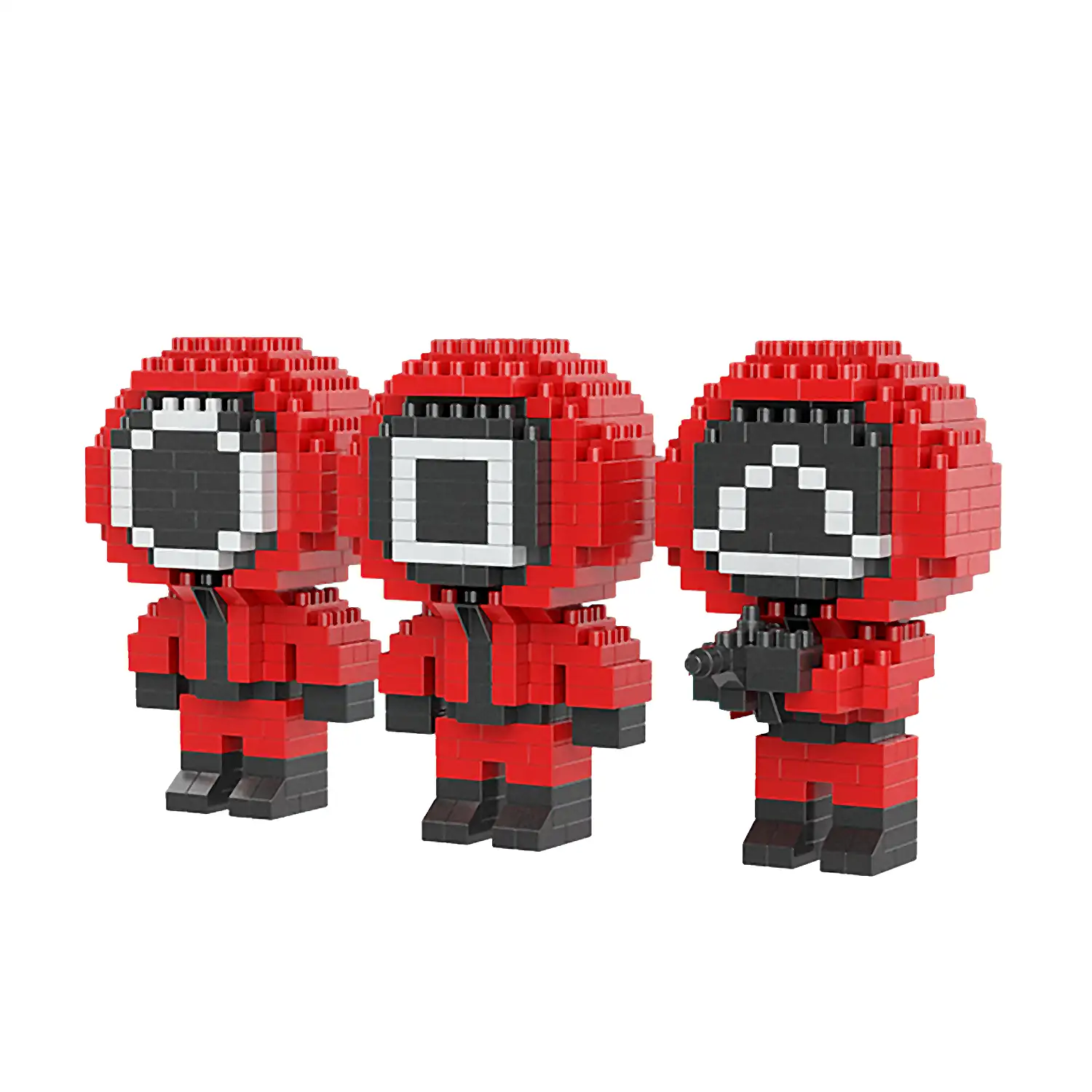 Squid Dam micro bloques de construcción. 3 vigilantes. 700 piezas