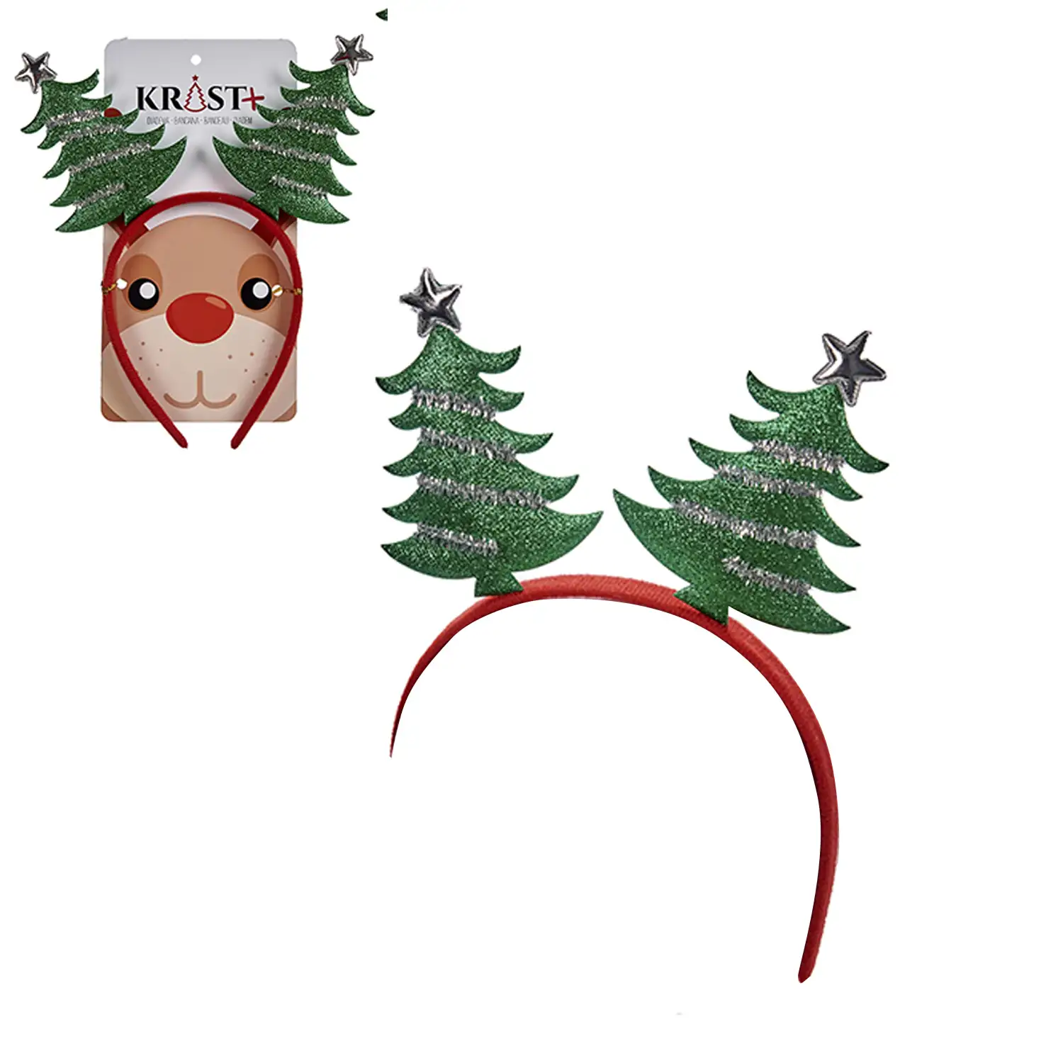 Pack de 3 diademas diseño árboles de navidad.