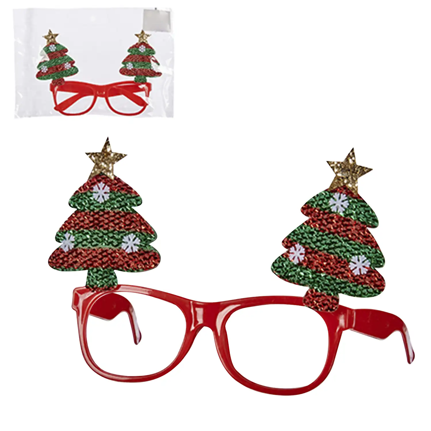 Pack de 3 gafas con diseño árbol de navidad.
