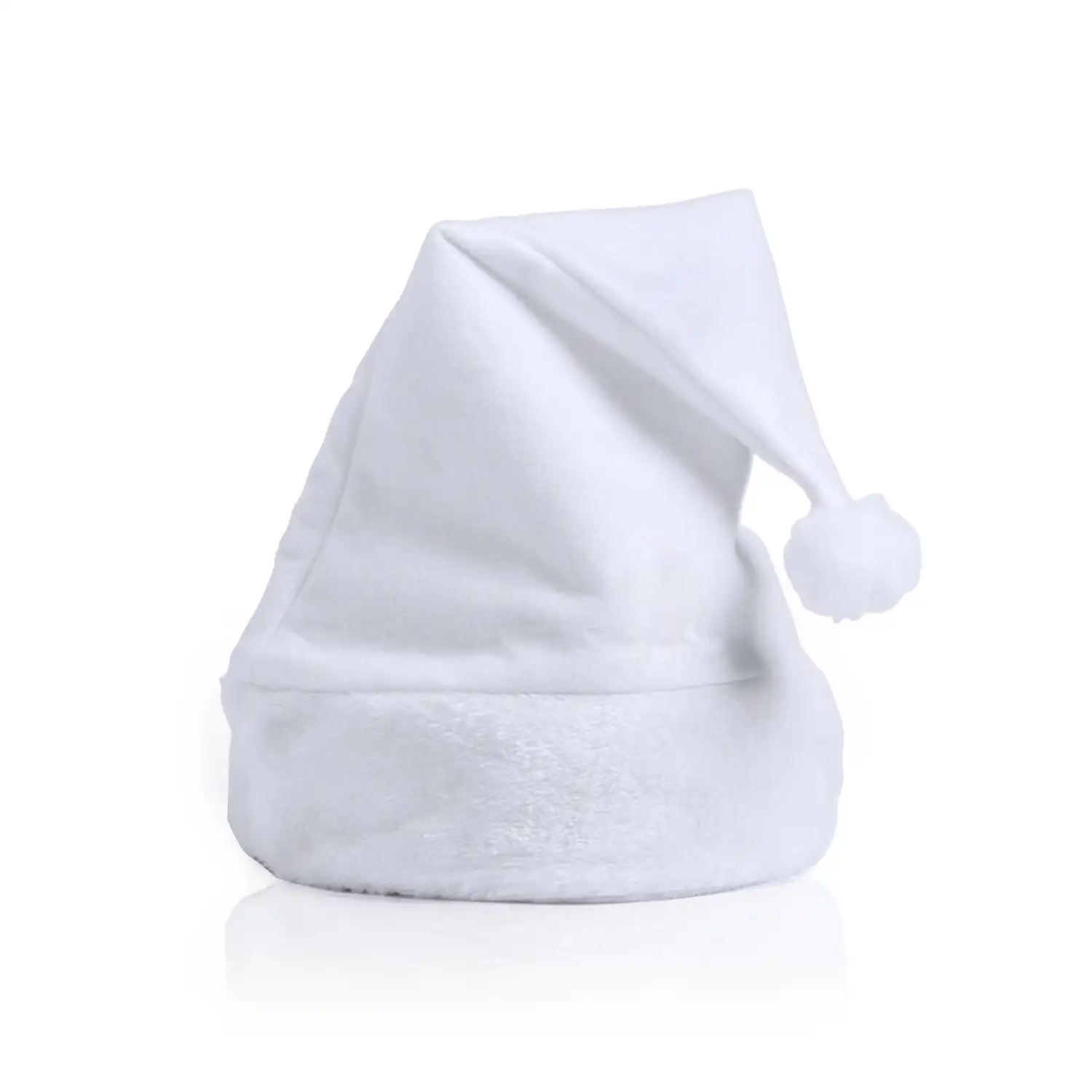 Gorro de Papá Noel en blanco.