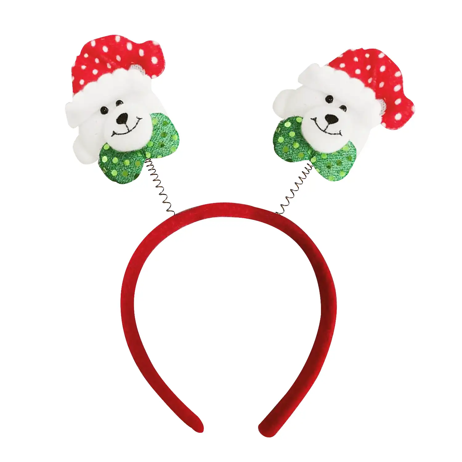 Diadema con diseño navideño.