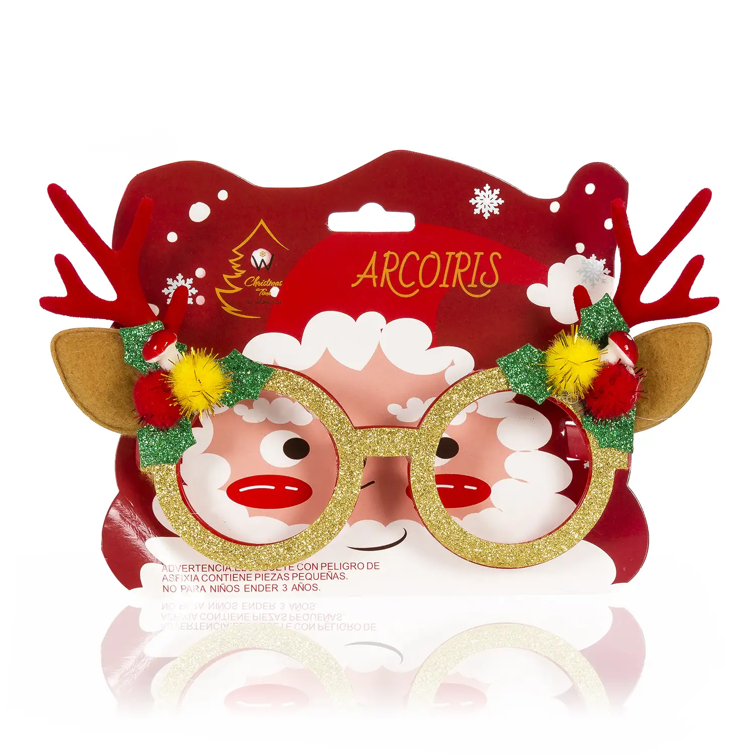 Gafas navideñas Santa Claus.