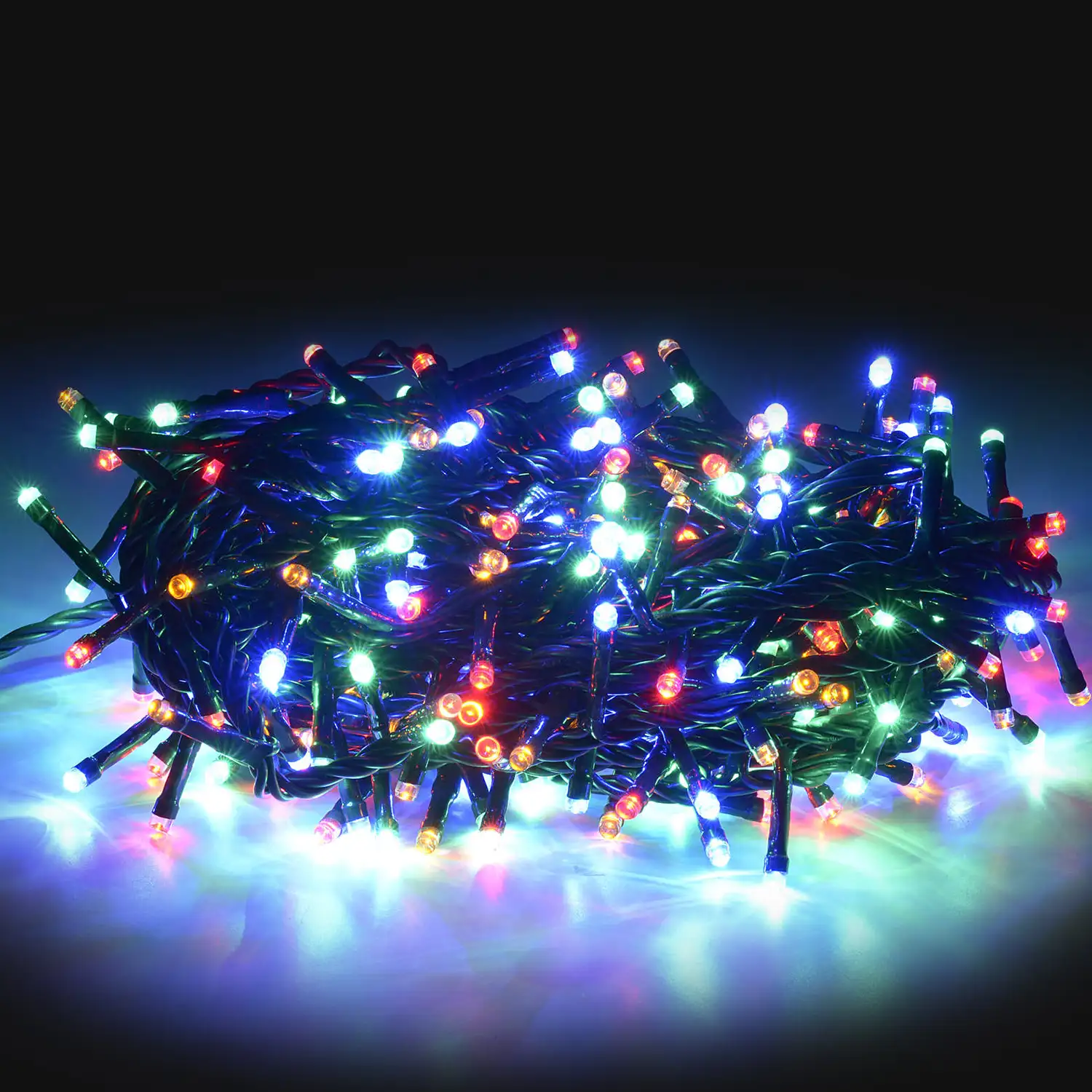 140 bombillas de luces LED multicolor 11,2 metros.
