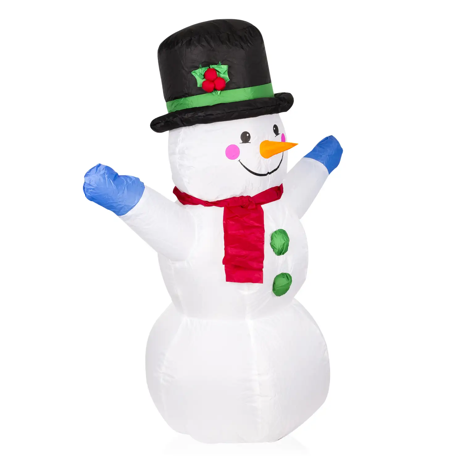 Muñeco de nieve hinchable con LED.