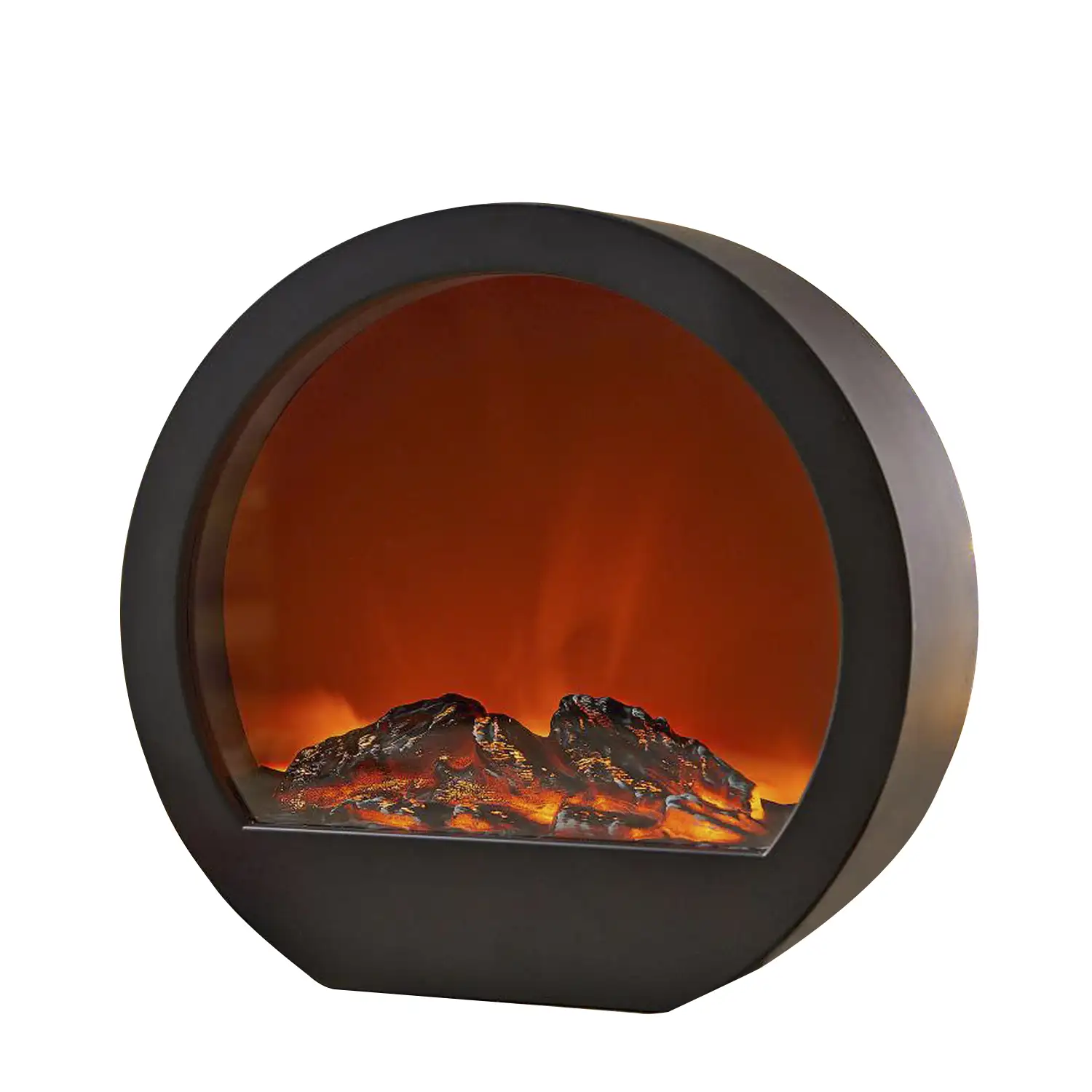 LINTERNA LED DE PLÁSTICO CON EFECTO CHIMENEA DE BATERÍA 4AA 34.5*10.5*33CM (4)