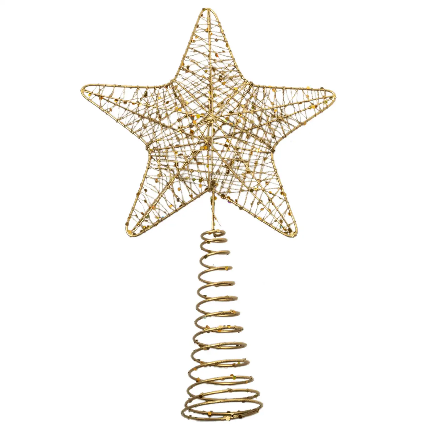 Topper diseño navideño estrella 30cms. Color aleatorio.