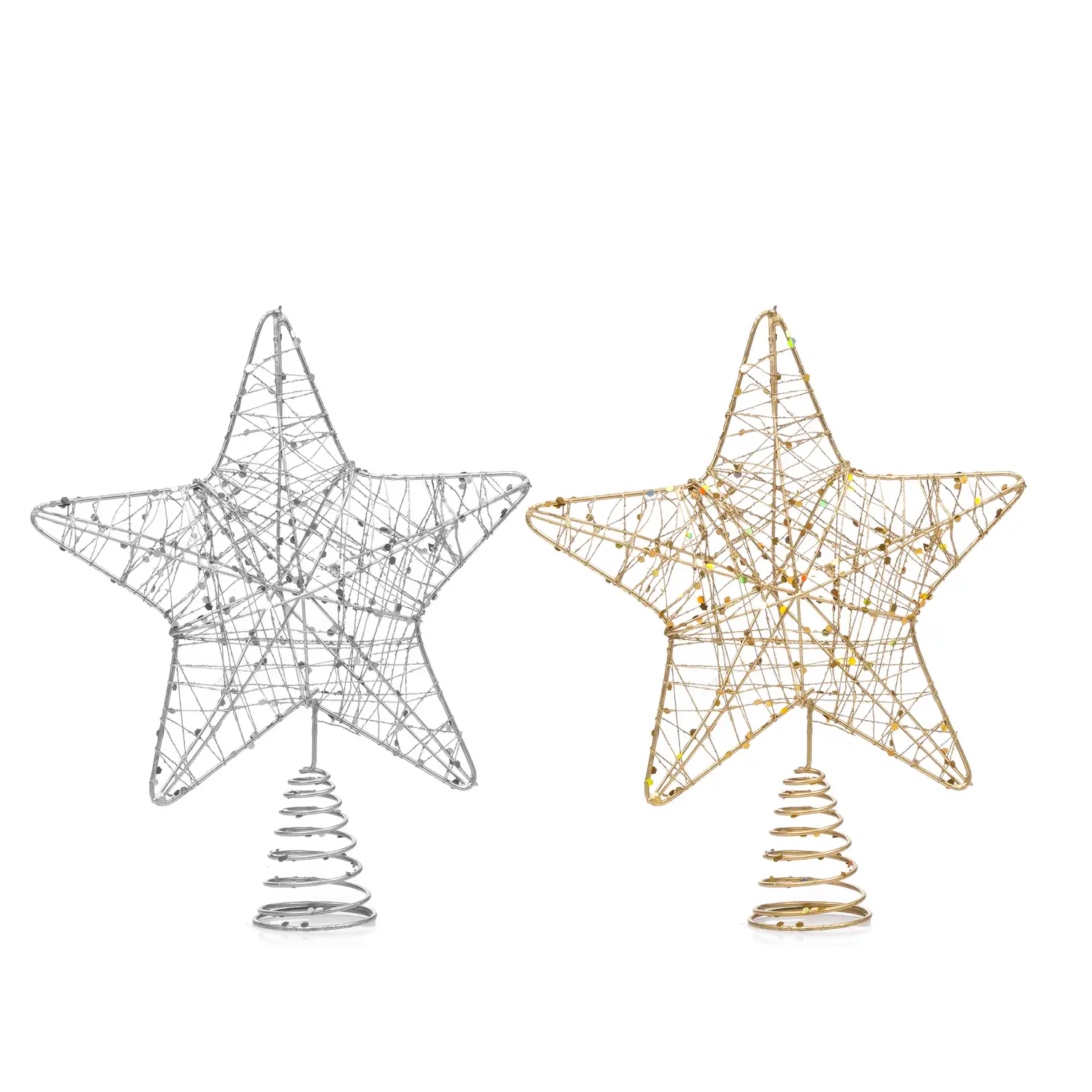 Topper diseño navideño estrella. 2 colores aleatorios.