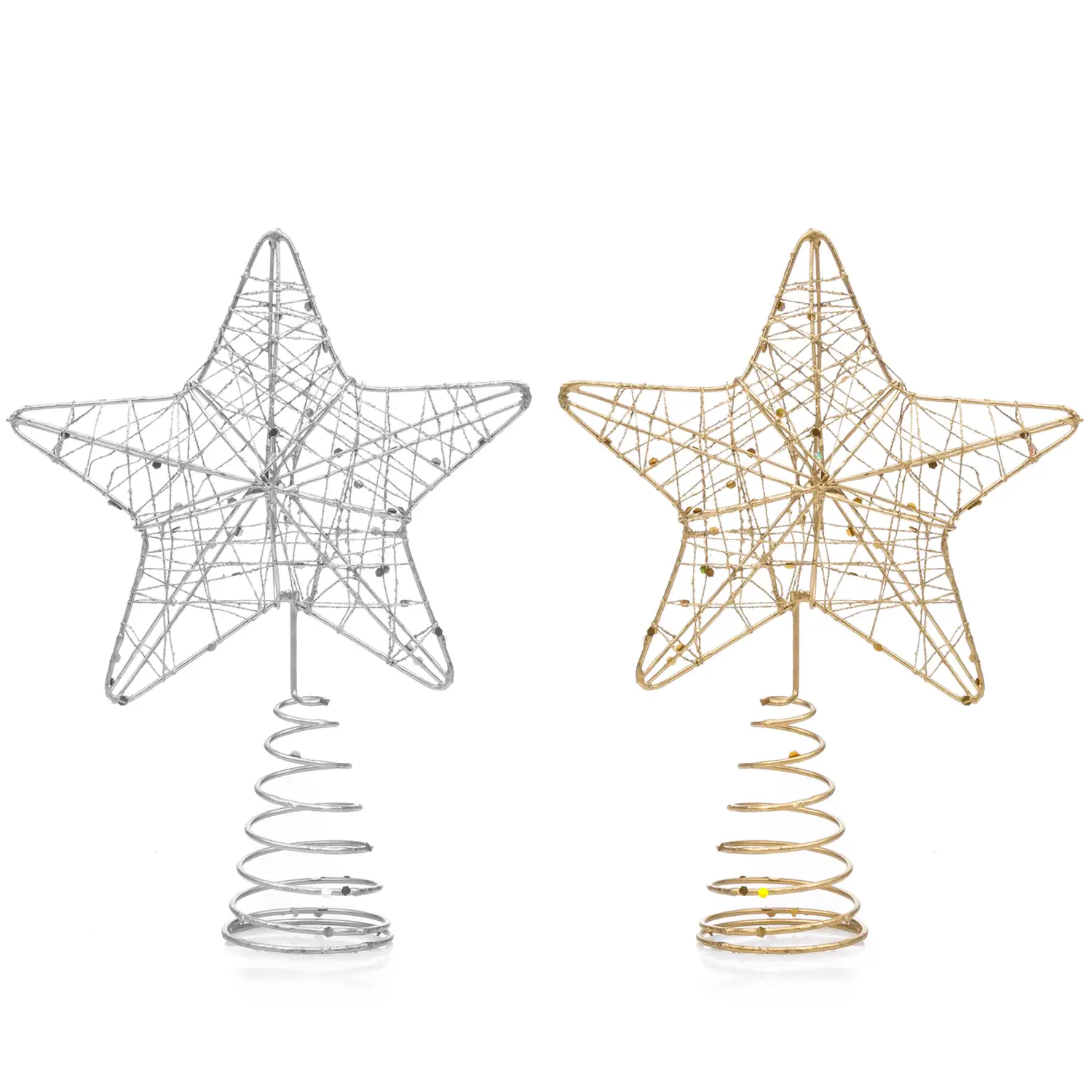 Topper diseño navideño estrella. 2 colores aleatorios.