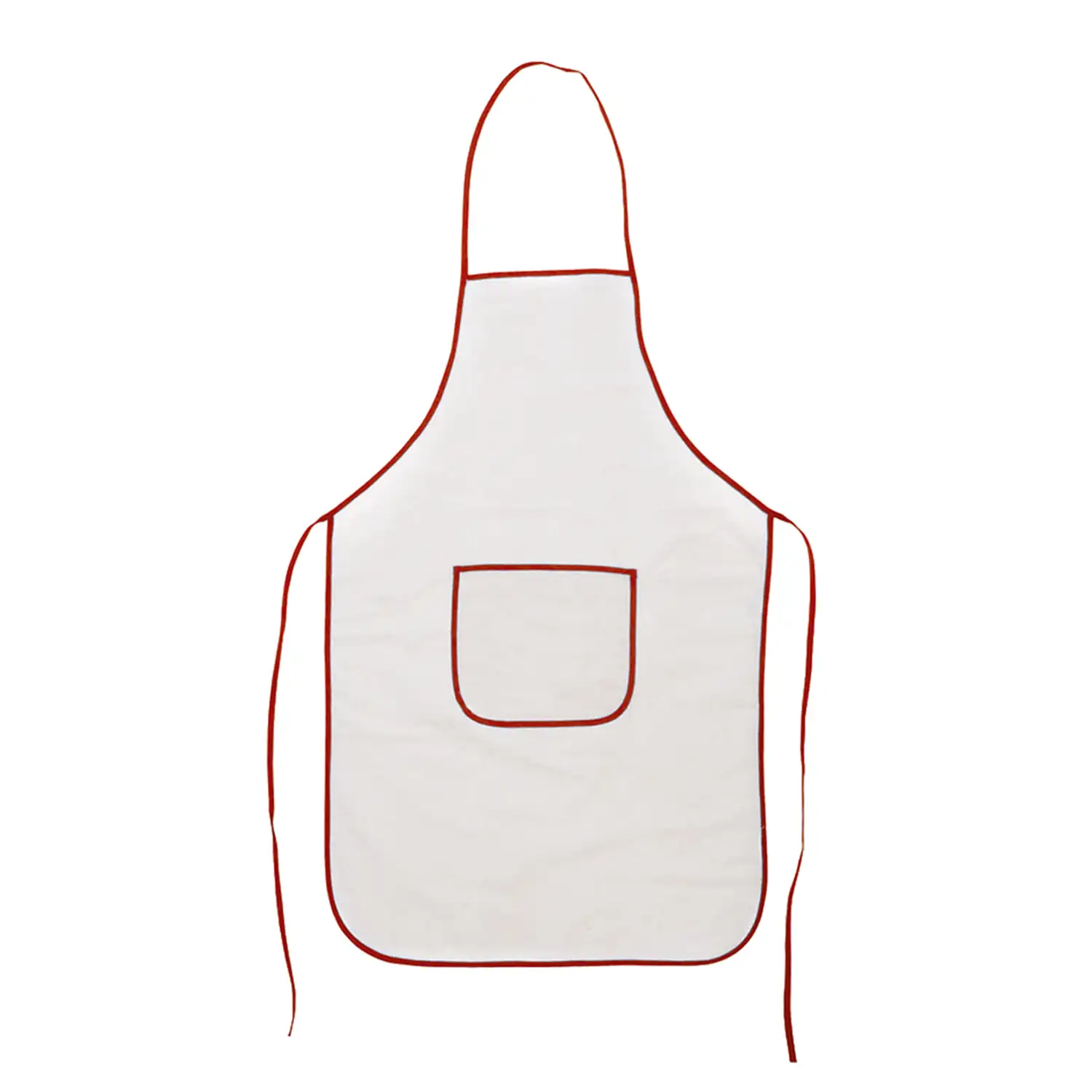 Argos, delantal en suave material 100% algodón. Con bolsillo frontal y cintas de ajuste. De corte por encima de la rodilla.