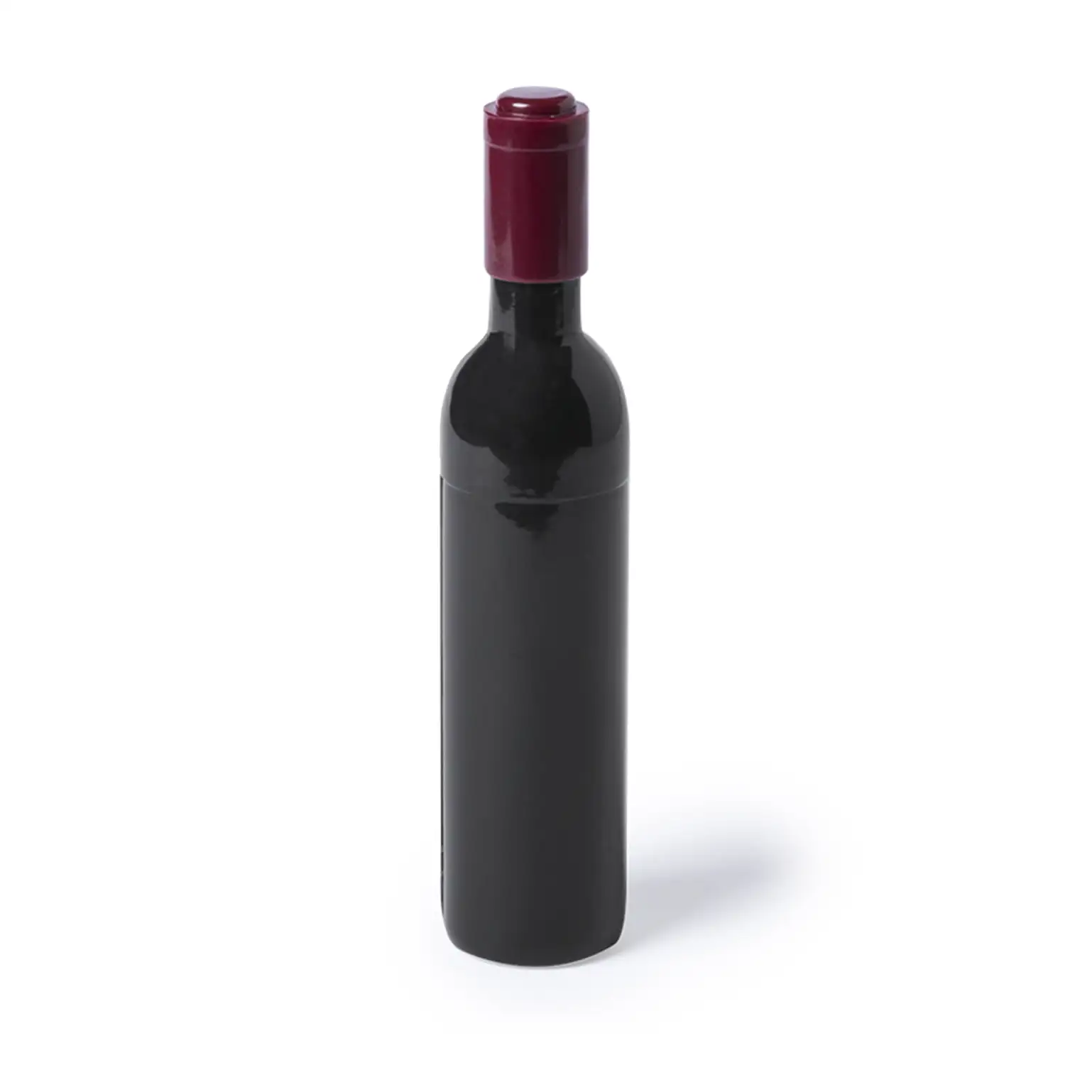 Sacacorchos magnético Nolix con forma de botella de vino.