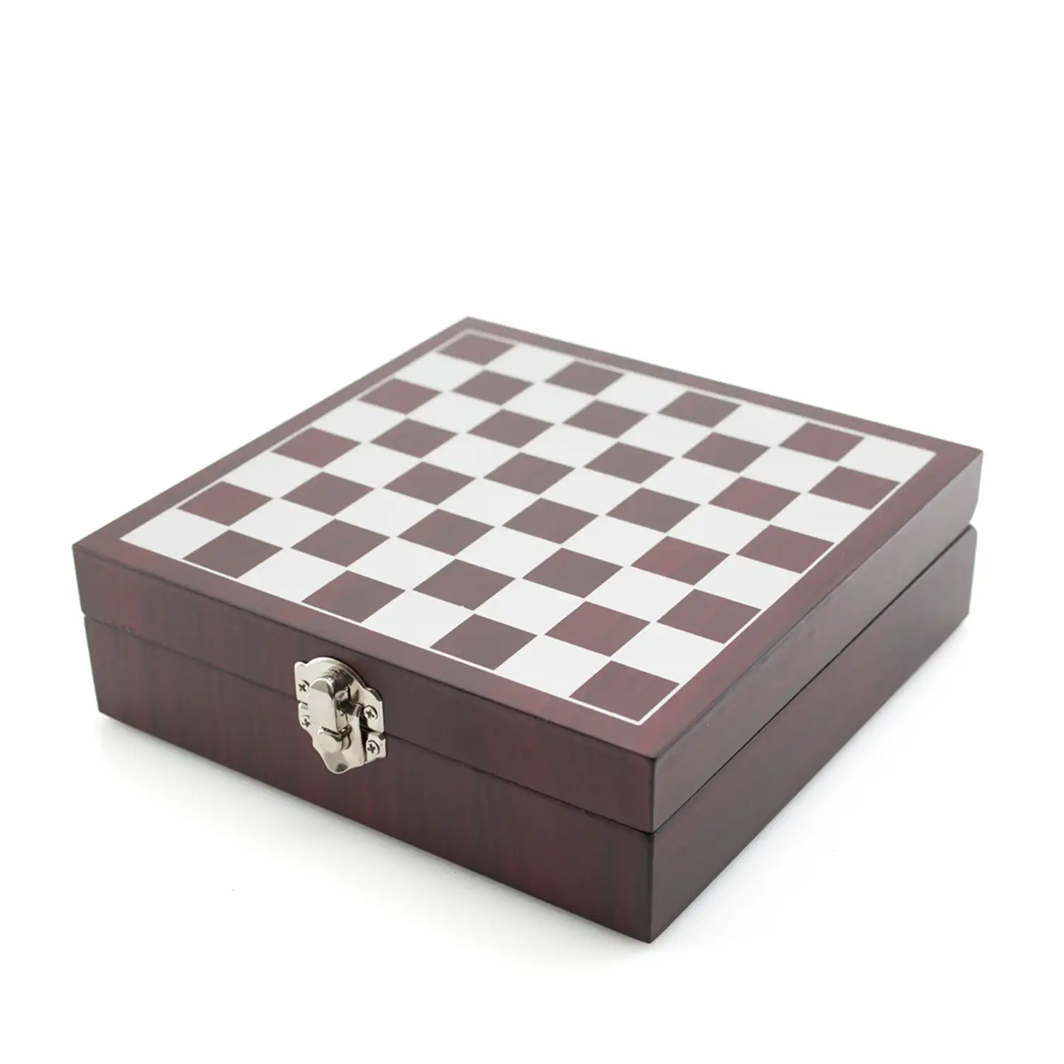 Set de vinos con ajedrez Chess. Chess, set de vinos ajedrez con piezas incluidas. Cierre de seguridad, accesorios de acero inoxidable y madera.